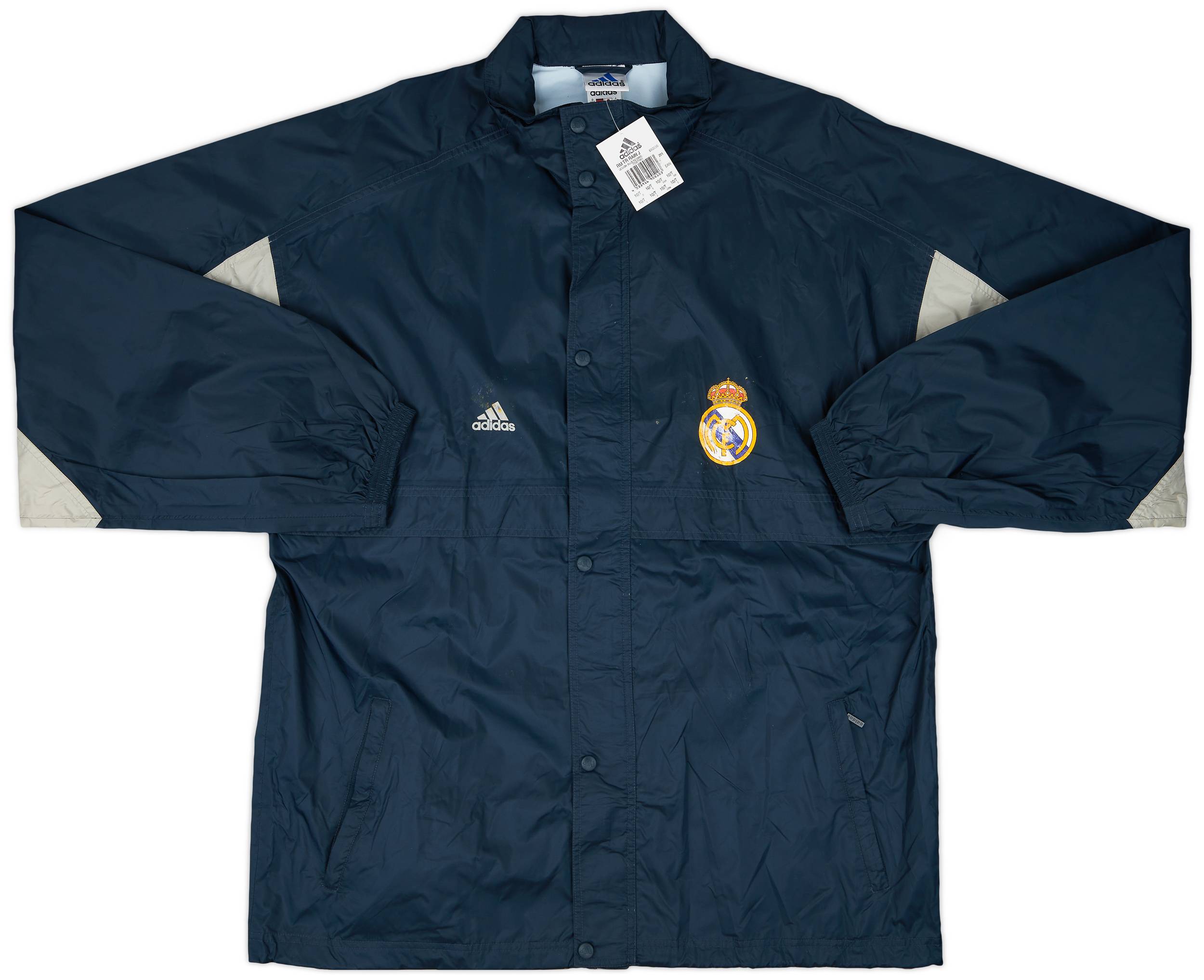 2001-02 Real Madrid adidas Hooded Rain Jacket (XXL)