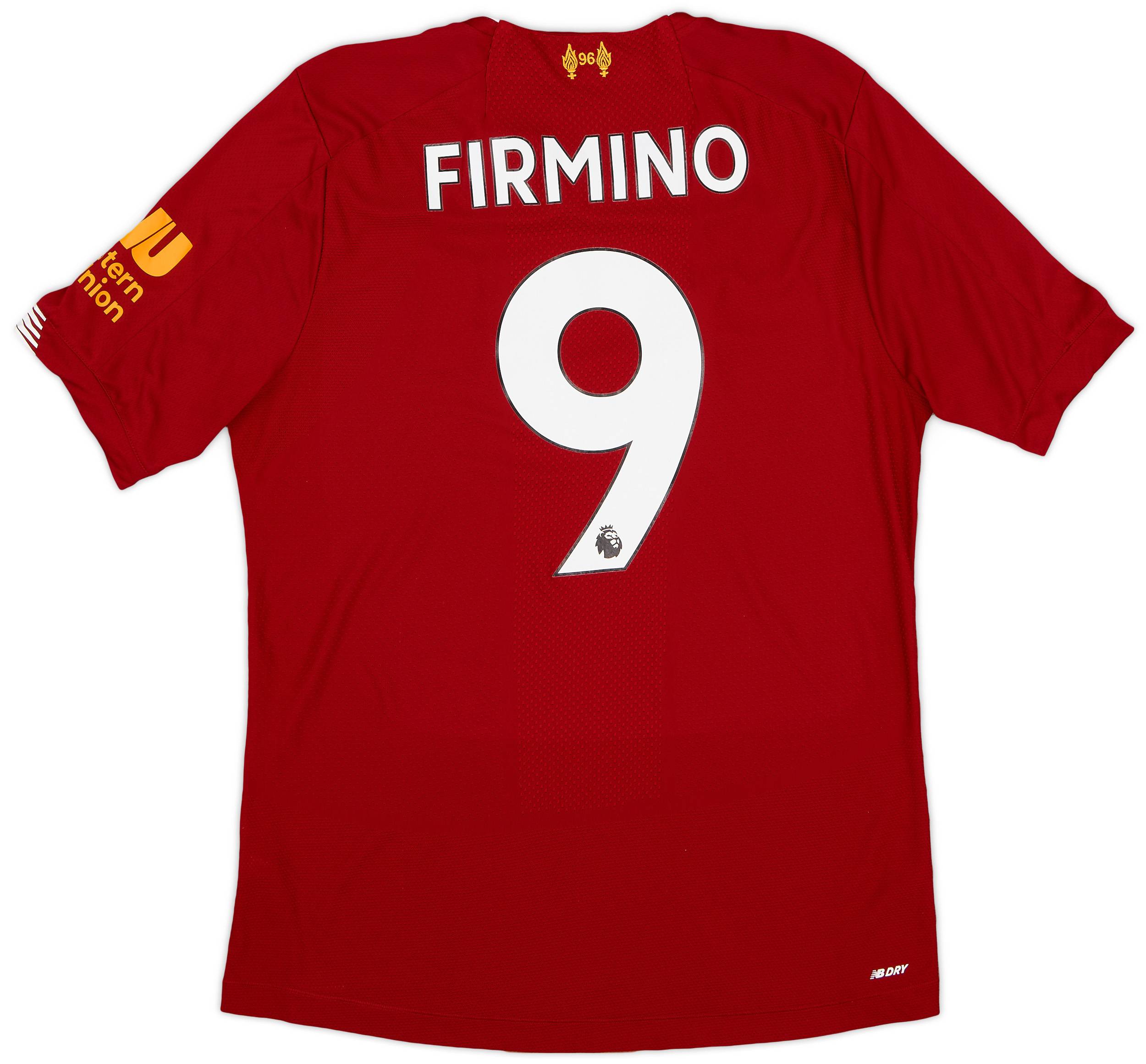 2019-20 Liverpool Authentic Home Shirt Firmino #9 - 7/10 - (L)