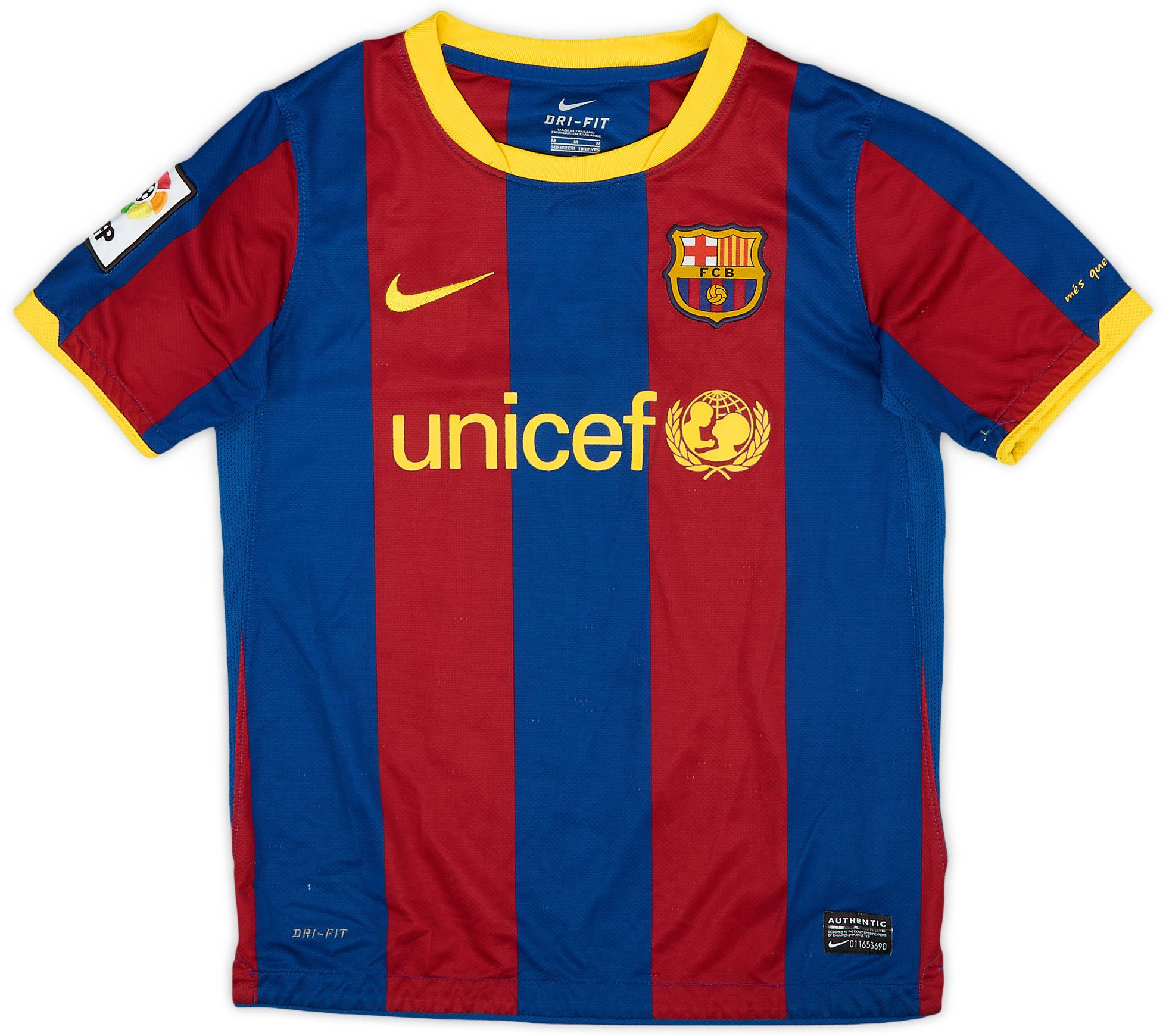 2010-11 Barcelona Home Shirt - 7/10 - (M.Boys)