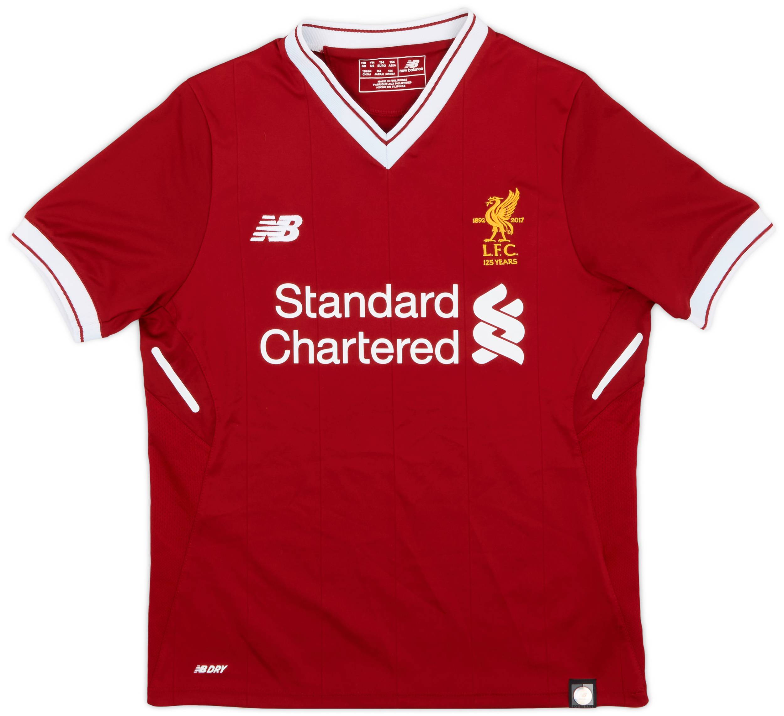 2017-18 Liverpool 125 Years Home Shirt - 9/10 - (M.Boys)