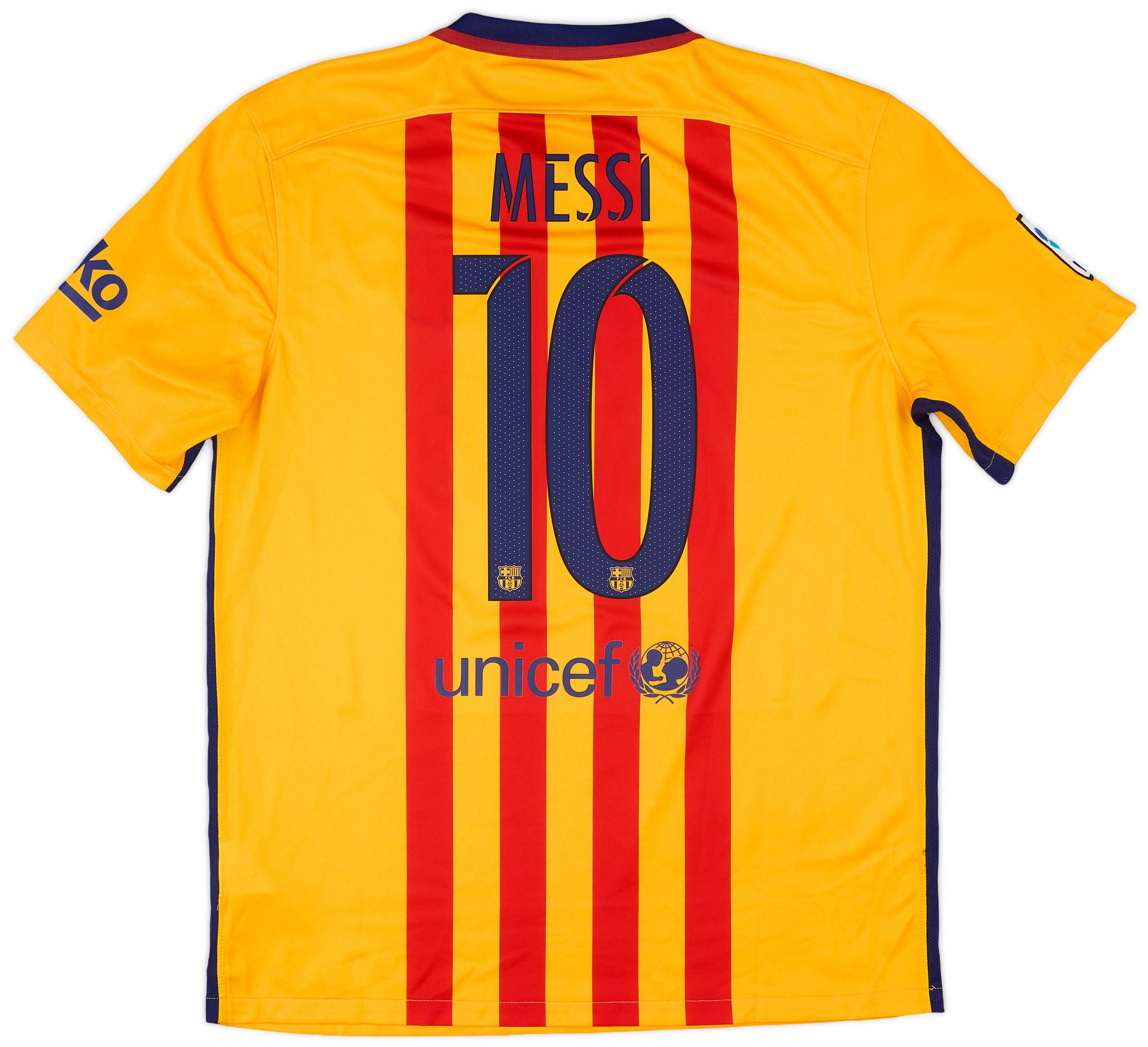 2015-16 Barcelona Away Shirt Messi #10 - 7/10 - (L)