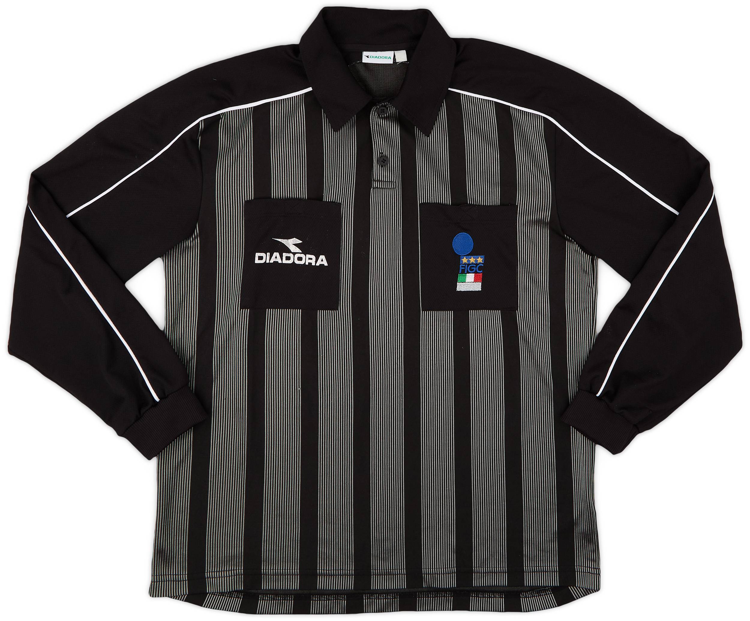 1990s Italy FIGC Diadora Referee L/S Shirt - 8/10 - (XXL)