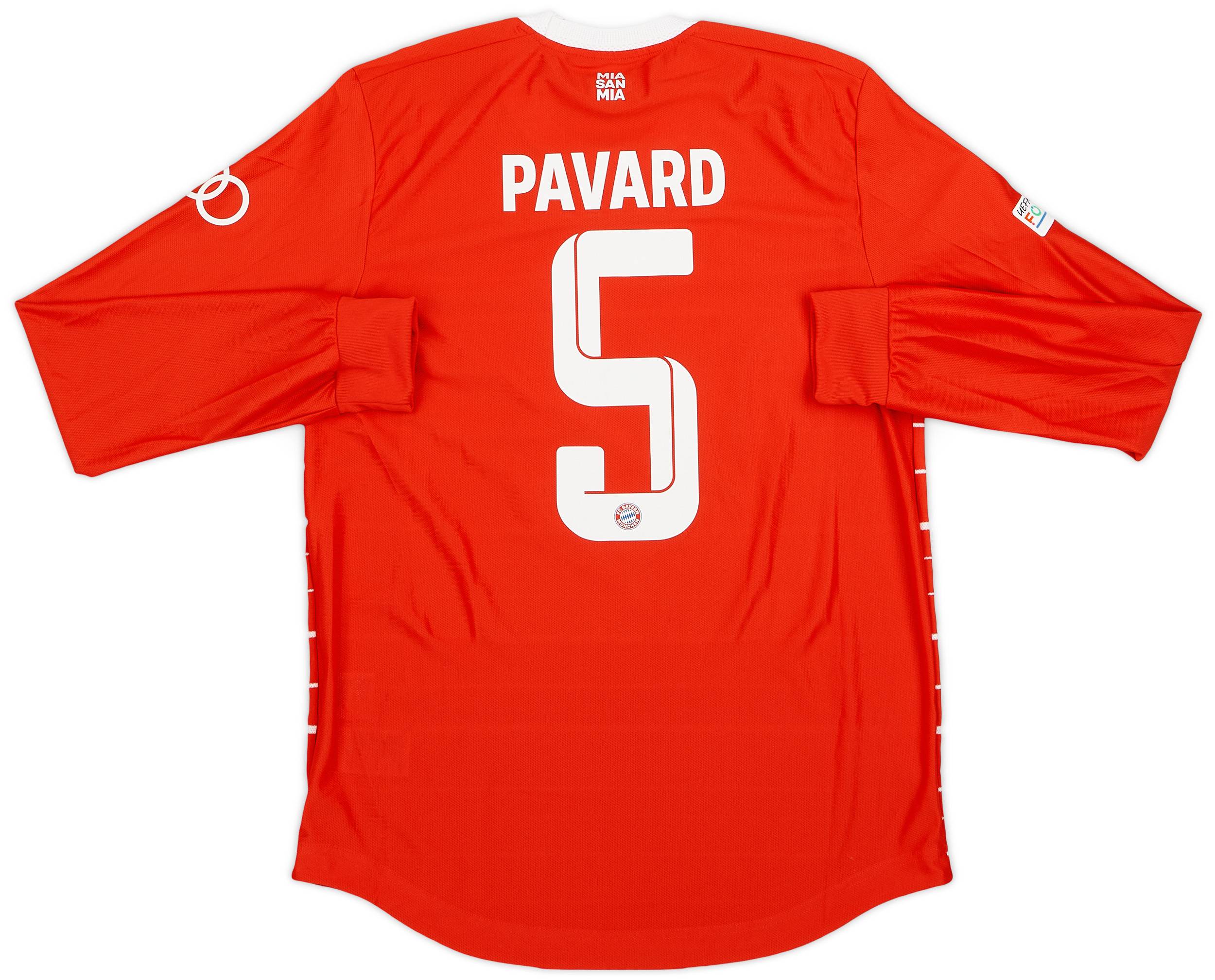 2022-23 Bayern Munich Match Issue Champions League Home L/S Shirt Pavard #5
