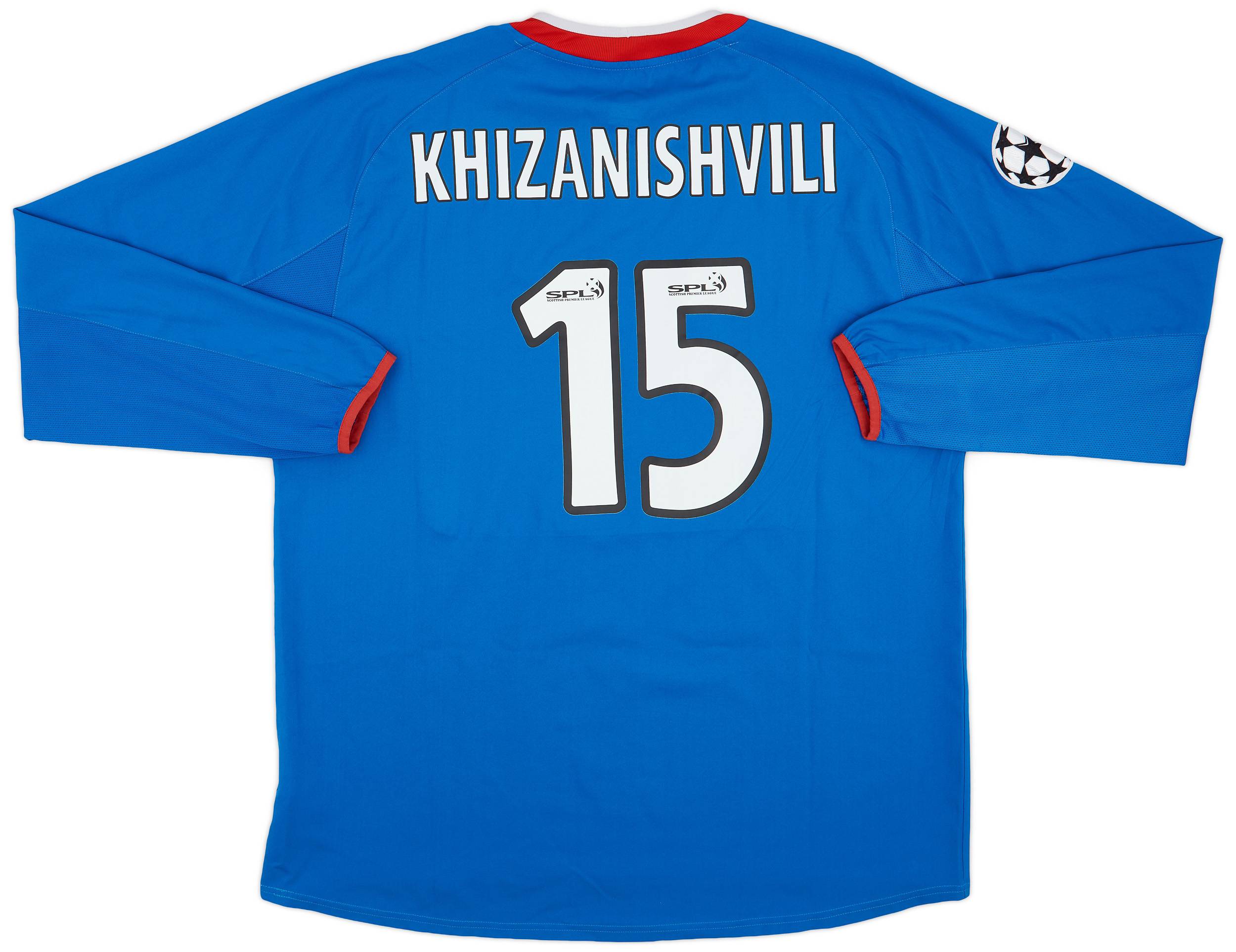 2003-05 Rangers Home L/S Shirt Khizanishvilli #15 - 8/10 - (XL)