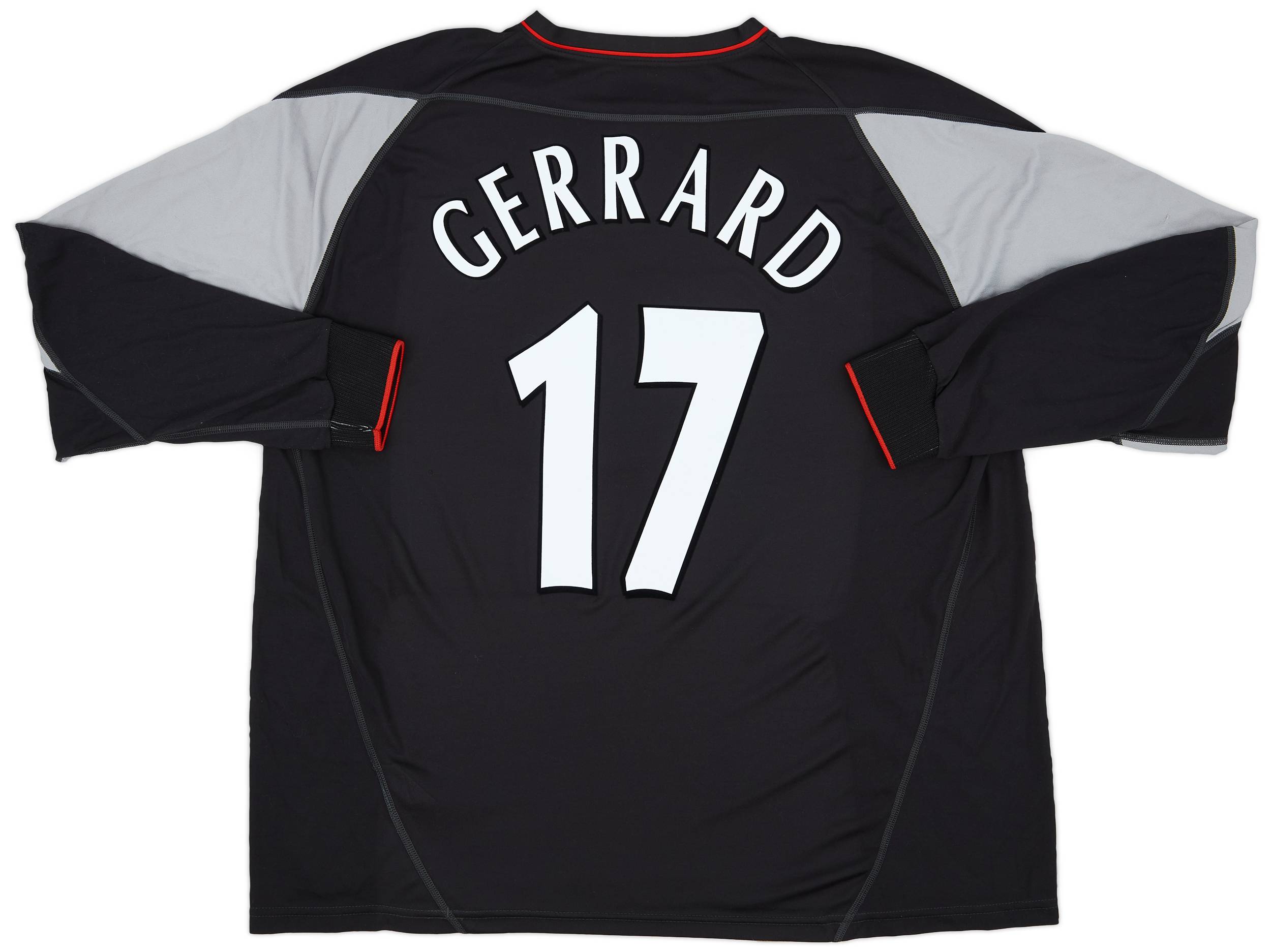 2002-04 Liverpool Away Shirt Gerrard #17 - 9/10 - (XXL)