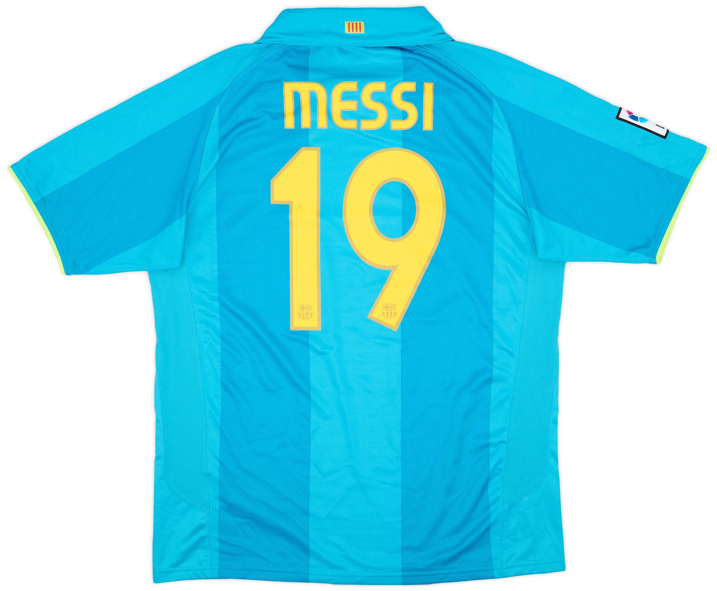 2007-09 Barcelona Away Shirt Messi #19 - 9/10 - (L)