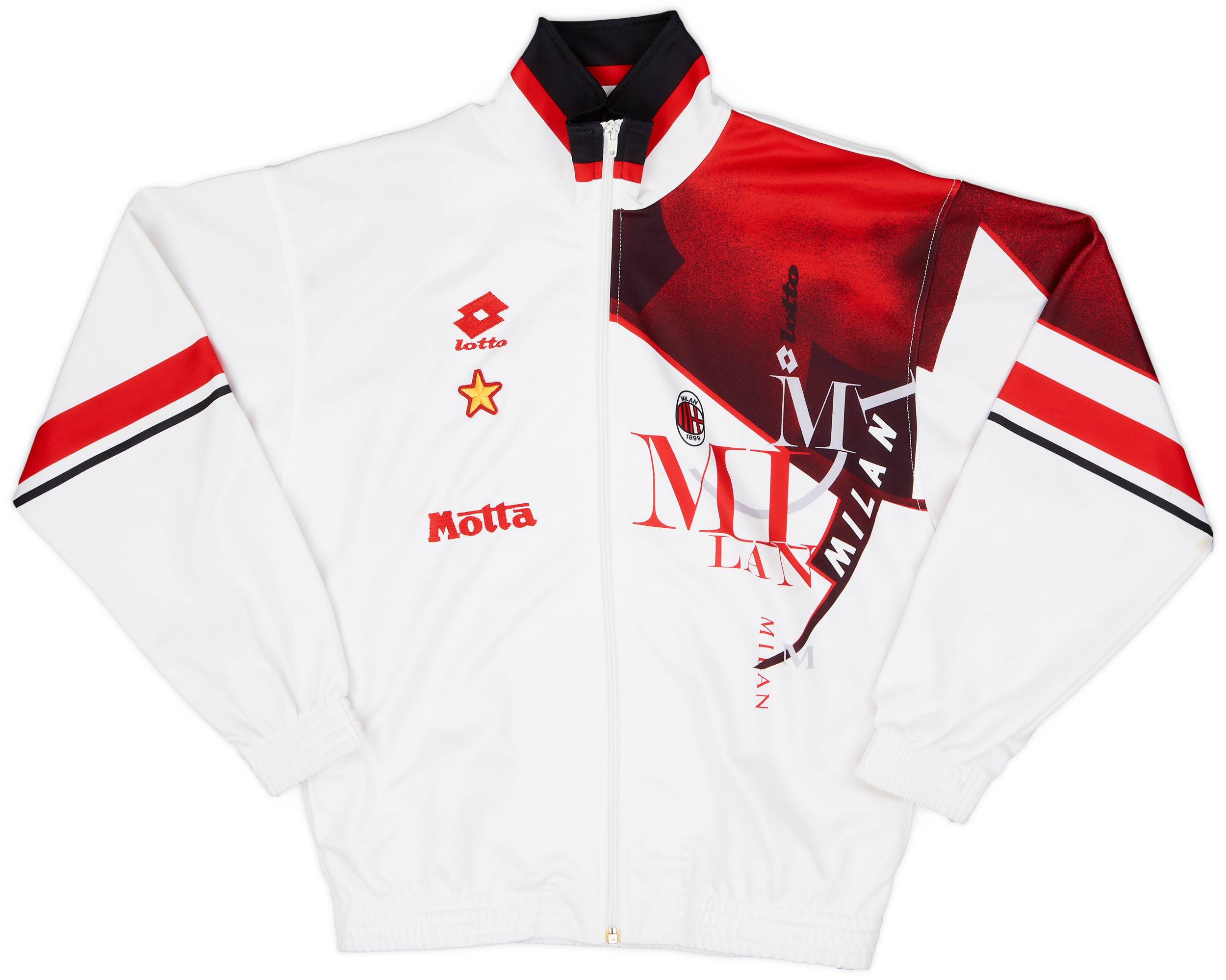 1993-94 AC Milan Lotto Track Jacket - 8/10 - (S)