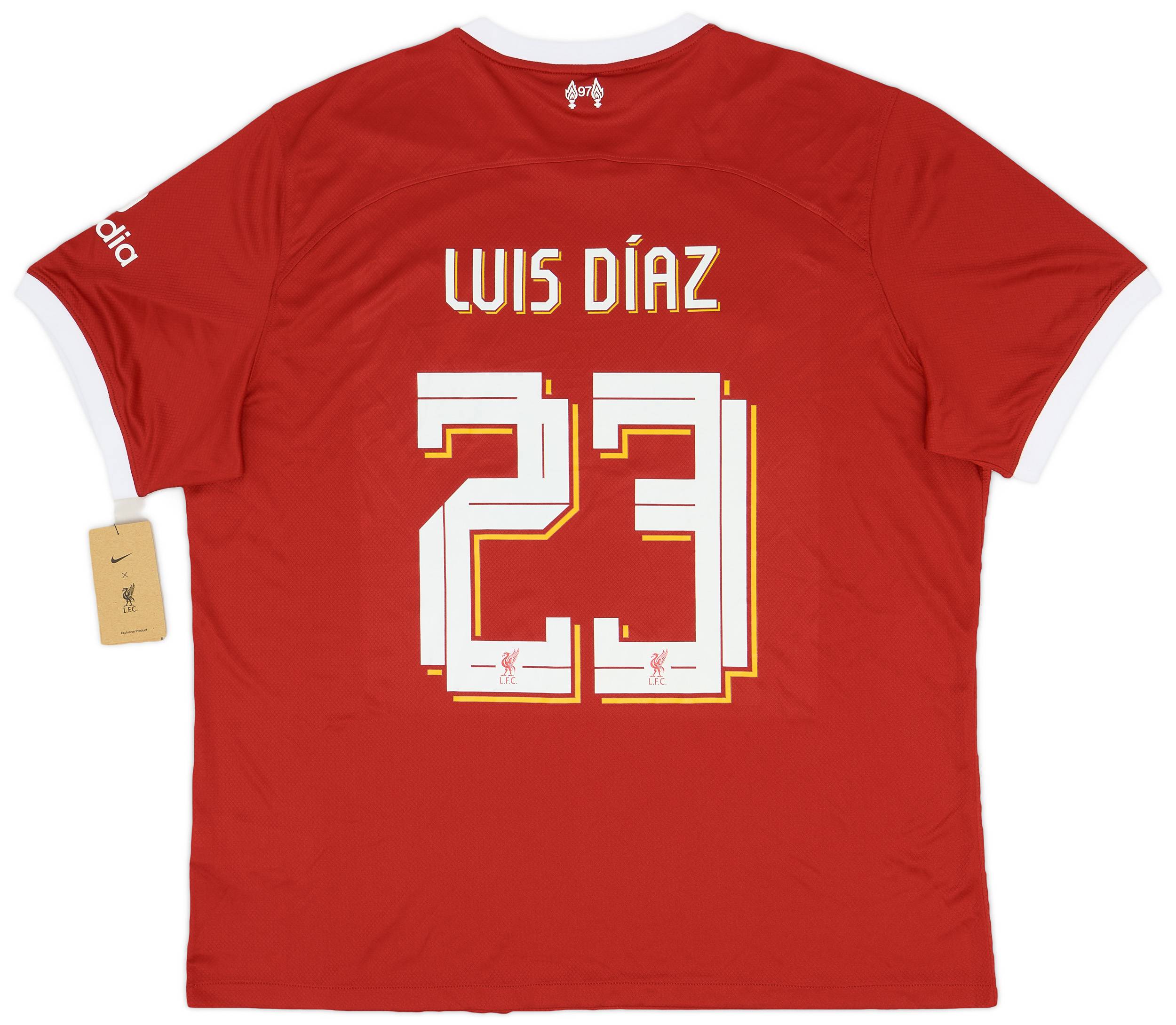 2023-24 Liverpool Home Shirt Luis Diaz #23 (XXL)