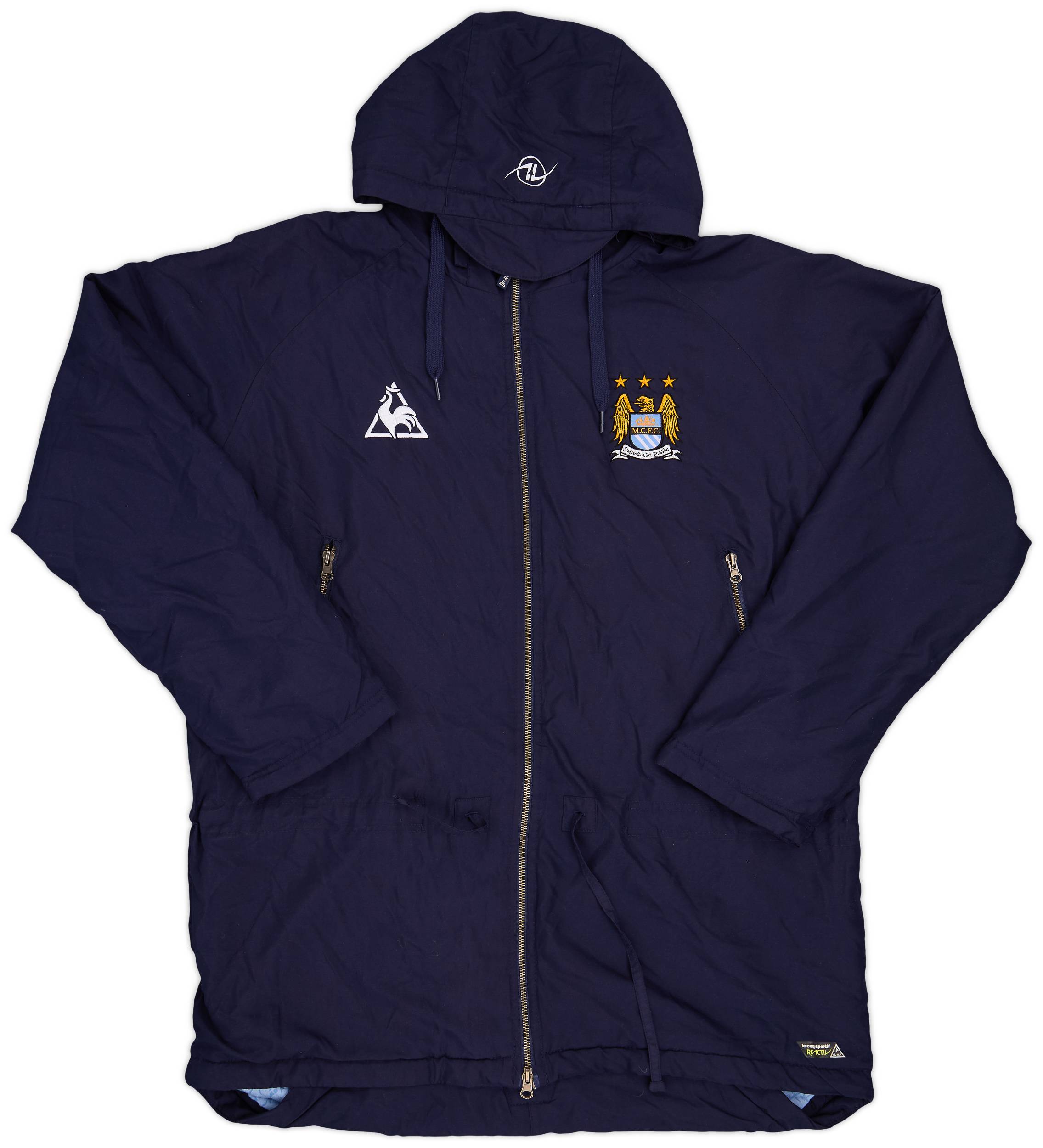 2007-09 Manchester City Le Coq Sportif Padded Bench Coat - 9/10 - (L)