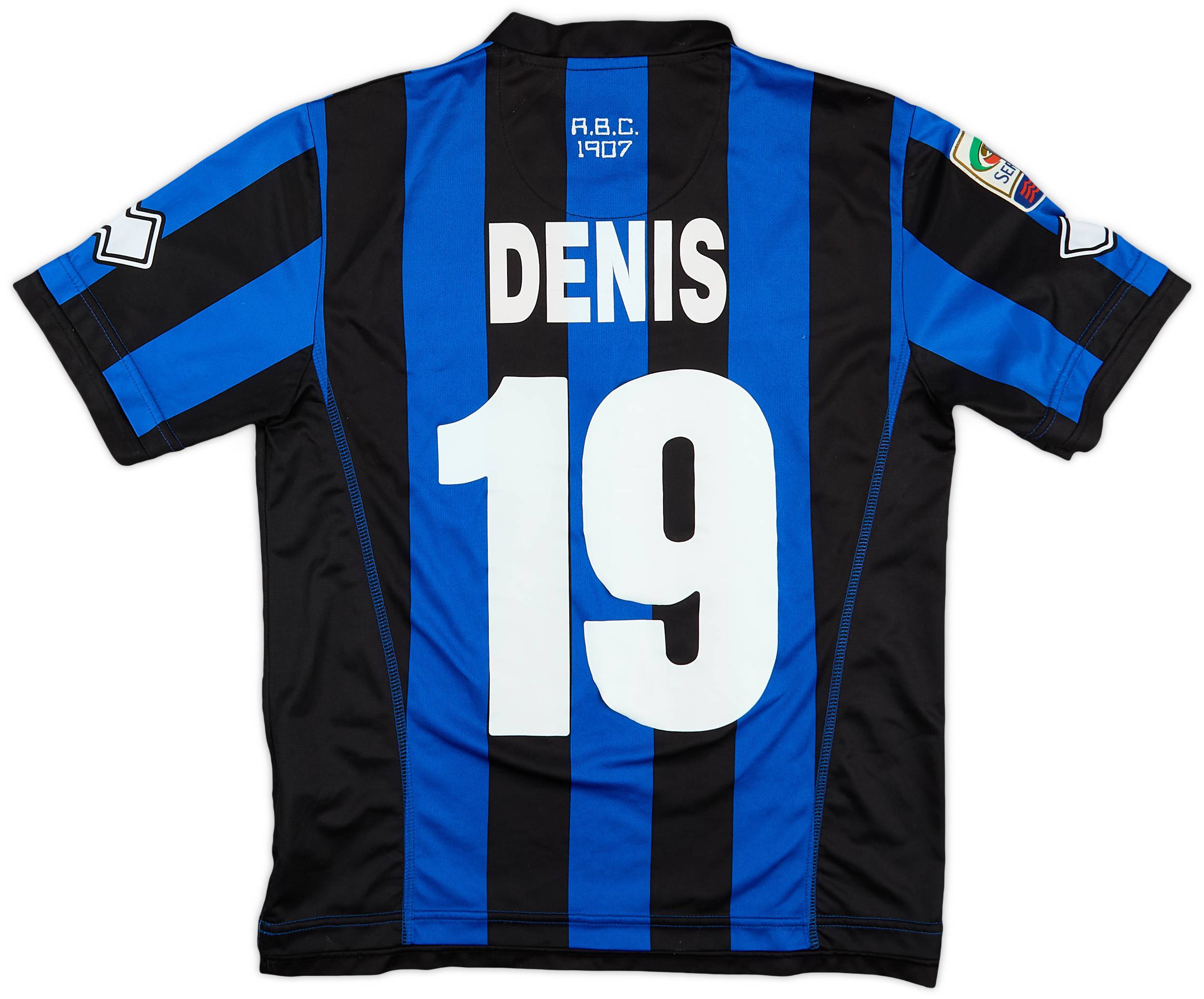 2013-14 Atalanta Home Shirt Denis #19 - 4/10 - (S)
