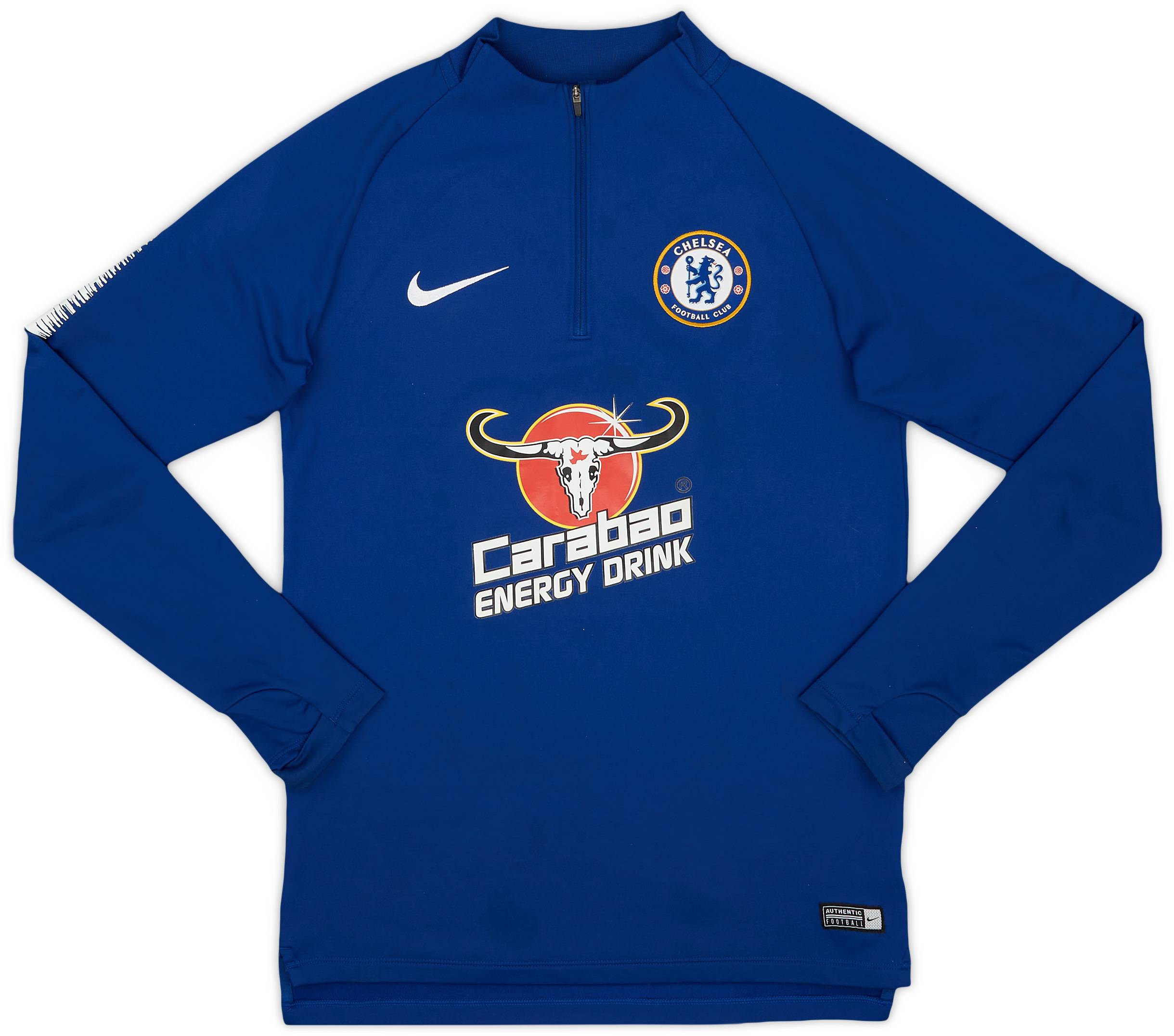 2018-19 Chelsea Nike 1/4 Zip Drill Top - 6/10 - (S)