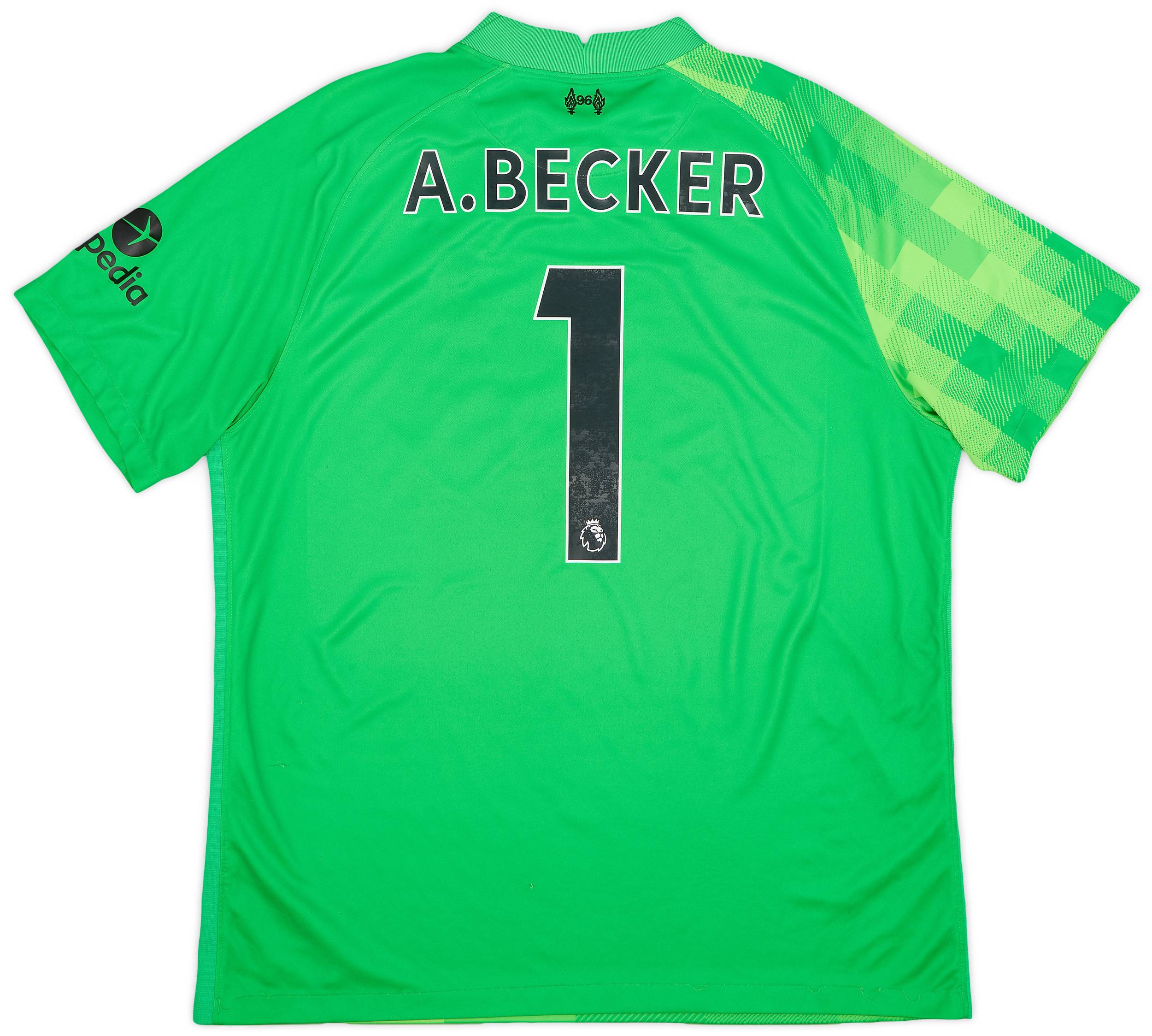 2021-22 Liverpool GK Shirt A.Becker #1 - 7/10 - (XL)