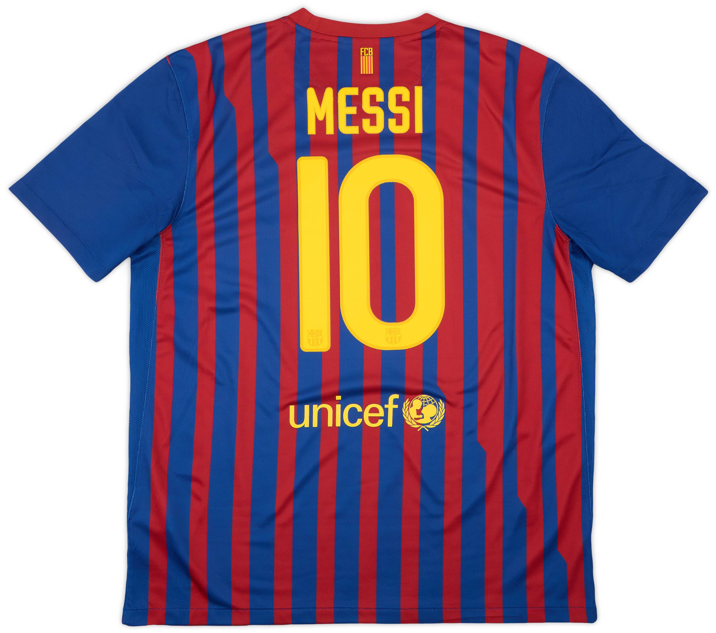 2011-12 Barcelona Home Shirt Messi #10 - 9/10 - (XL)