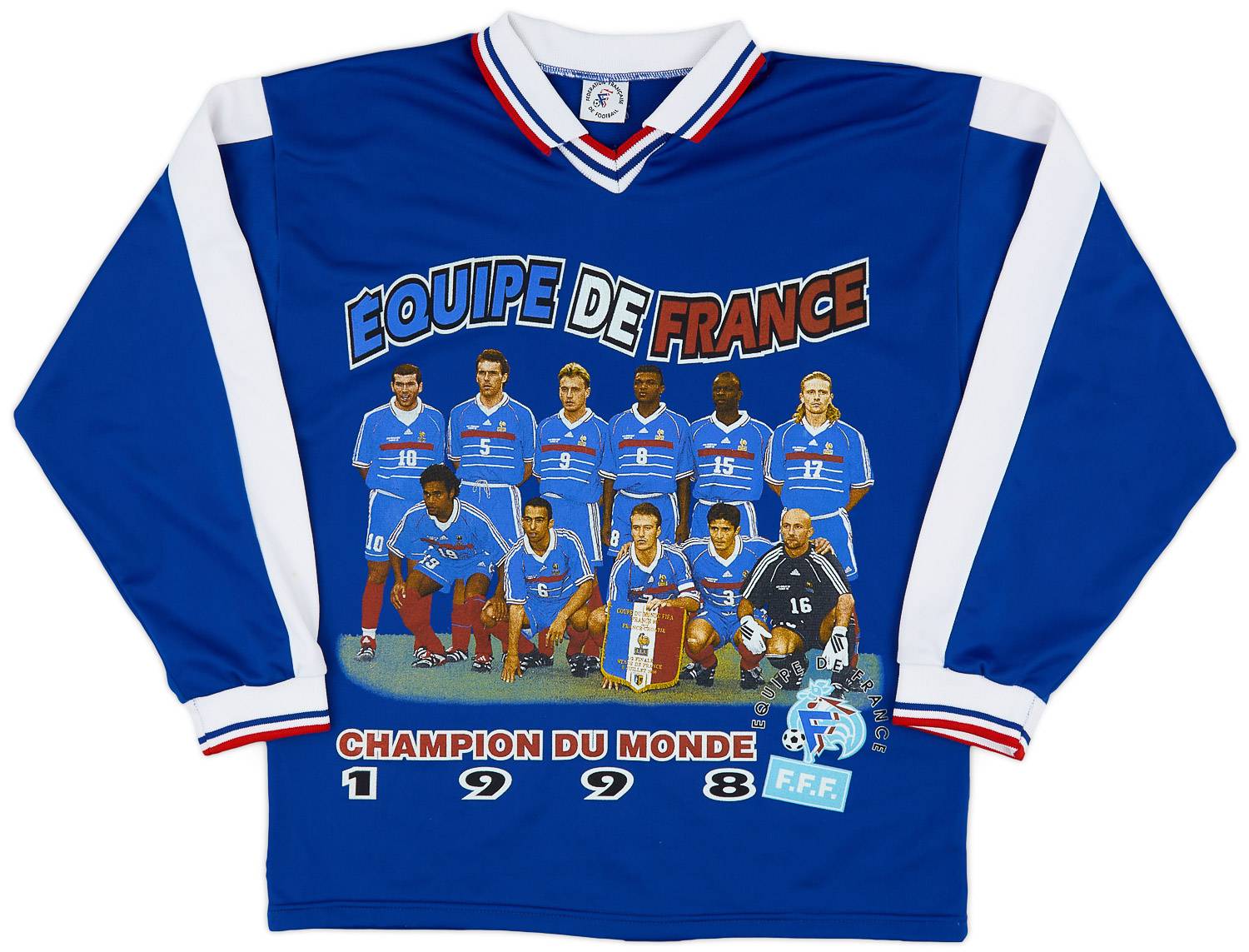 1998 France 'Champion du Monde' L/S Shirt 8/10