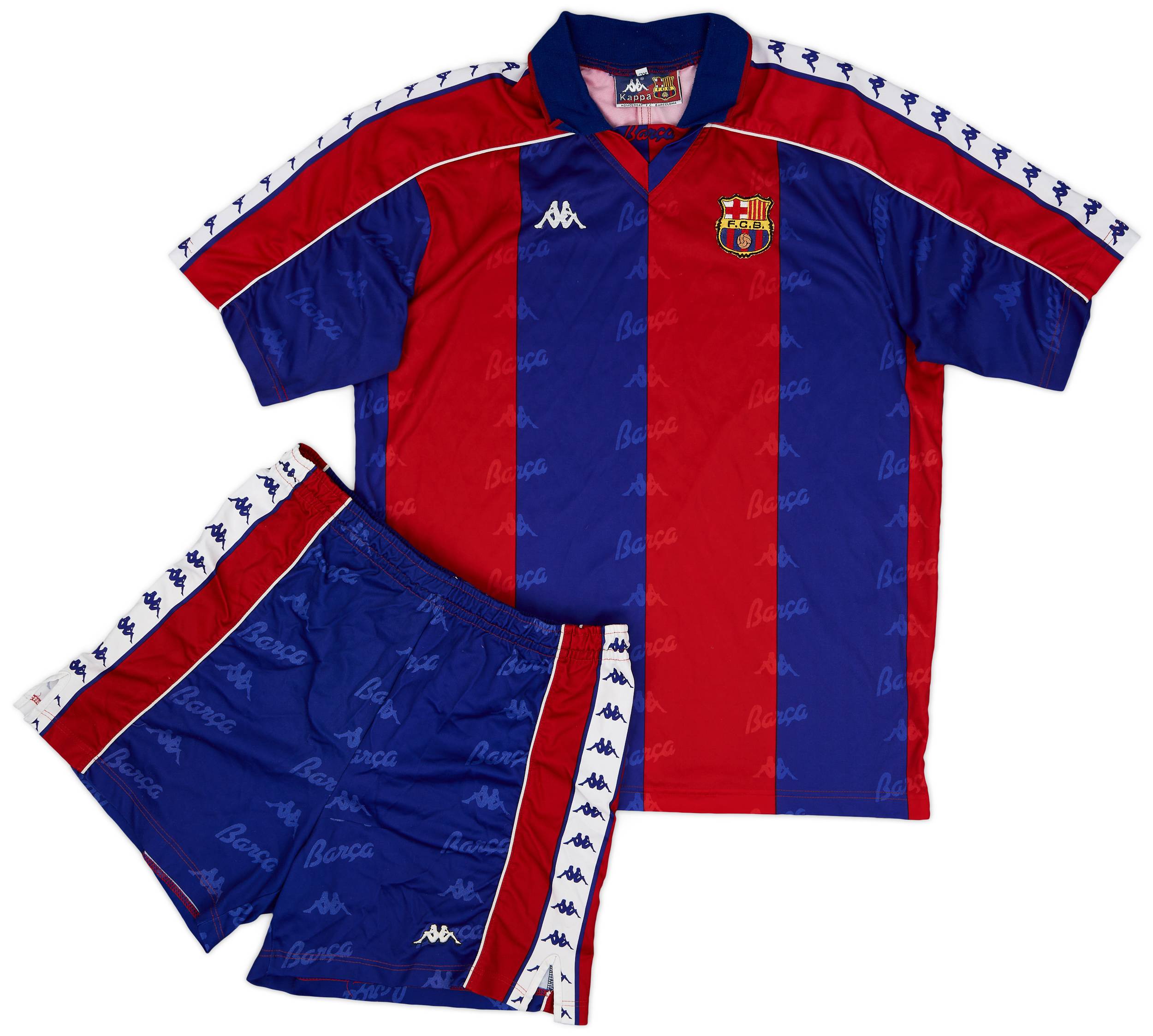 1992-95 Barcelona Home Full Kit - 8/10 - (XL)