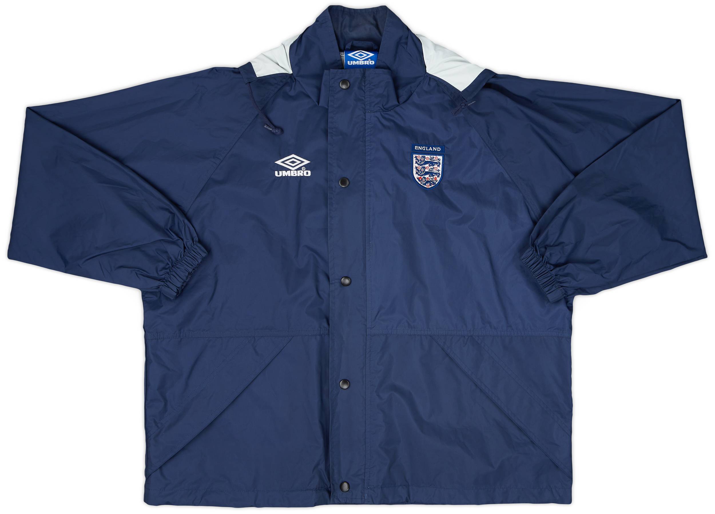 2000-02 England Umbro Hooded Rain Jacket - 8/10 - (S)