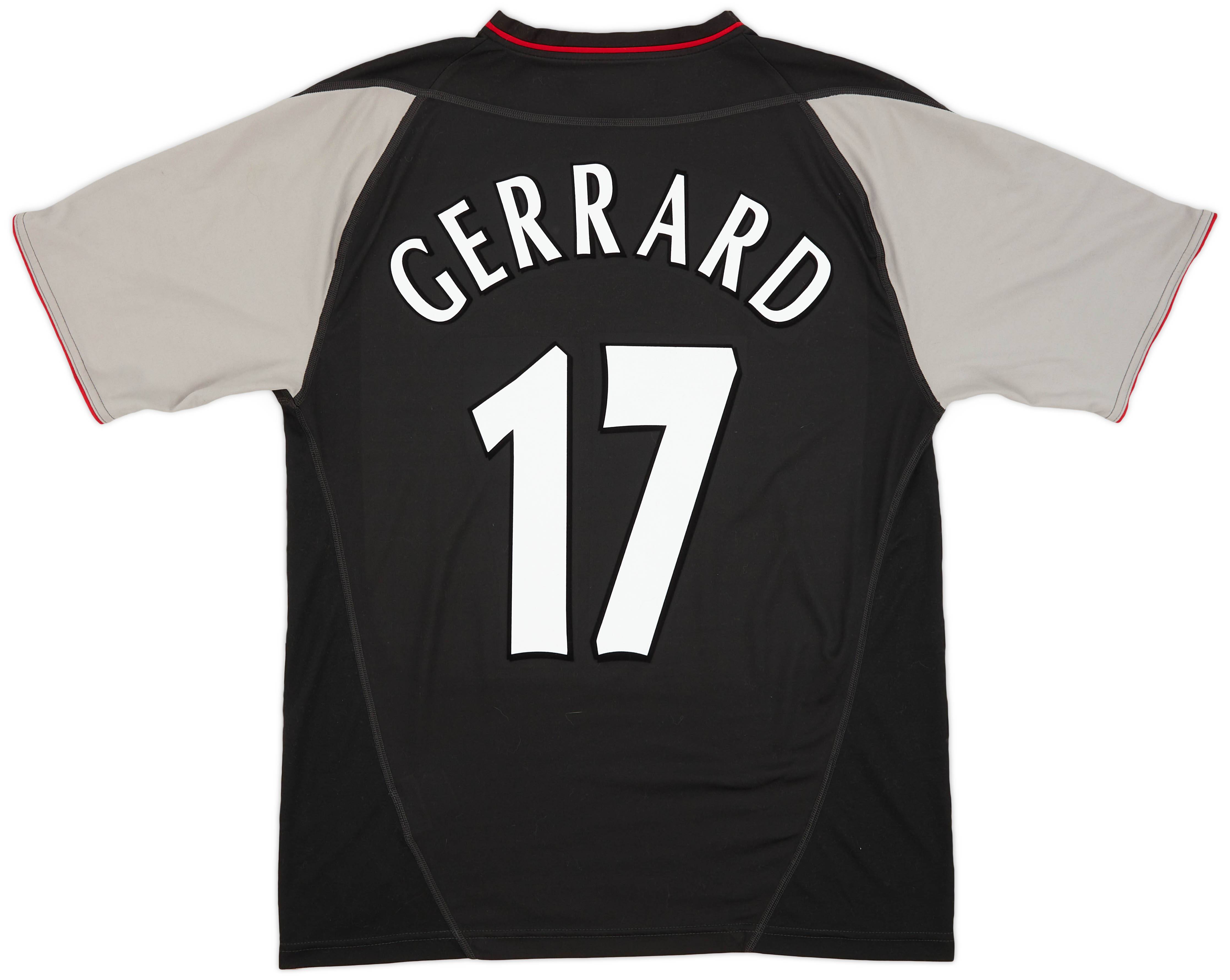 2002-04 Liverpool Away Shirt Gerrard #17 - 9/10 - (M)