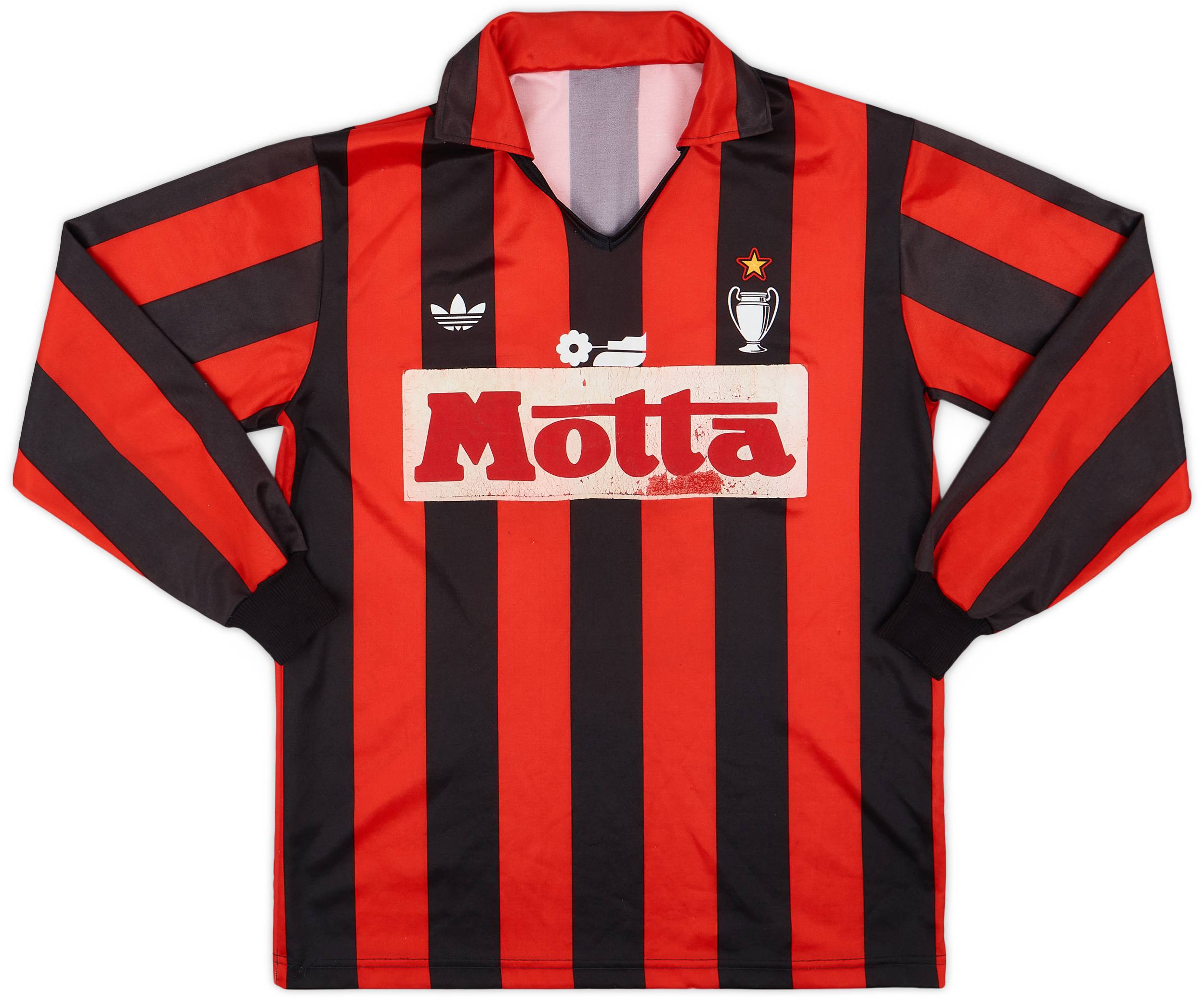 1990-91 AC Milan Basic Home L/S Shirt - 6/10 - (L)