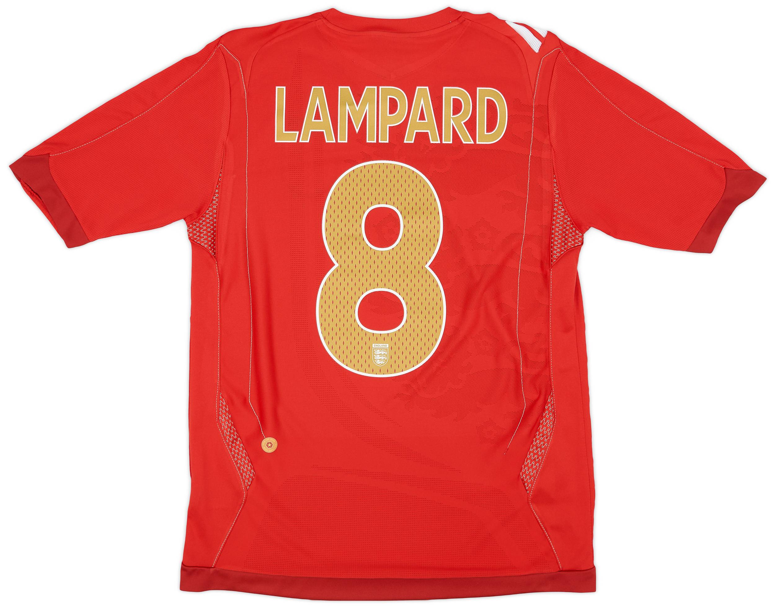 2006-08 England Away Shirt Lampard #8 - 5/10 - (S)