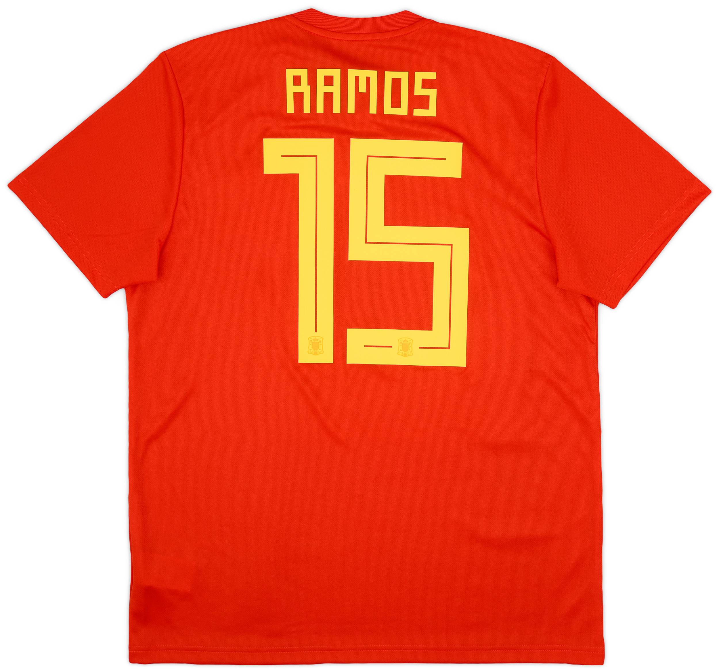 2018-19 Spain Home Shirt Ramos #15 (L)