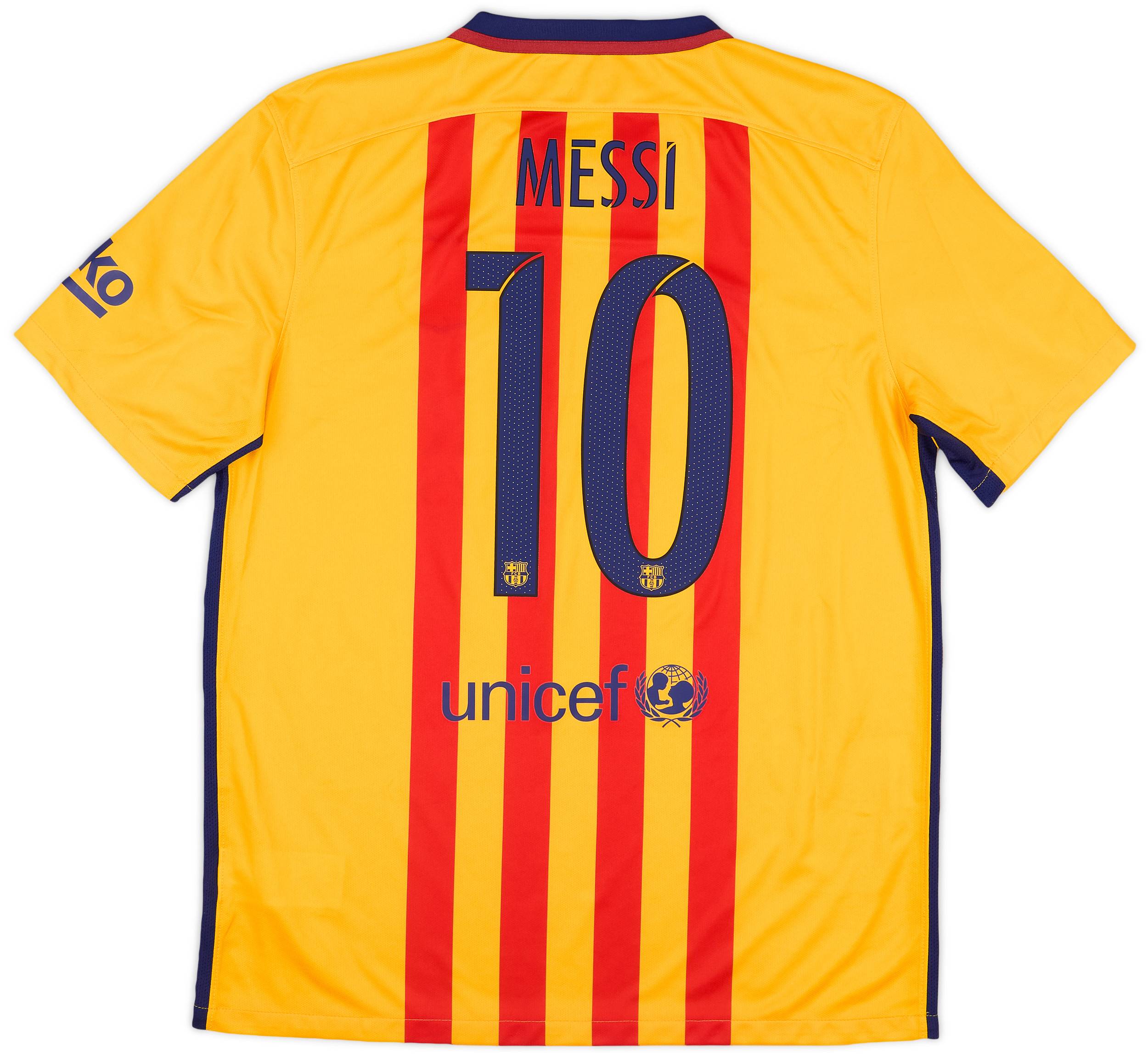 2015-16 Barcelona Away Shirt Messi #10 - 9/10 - (L)