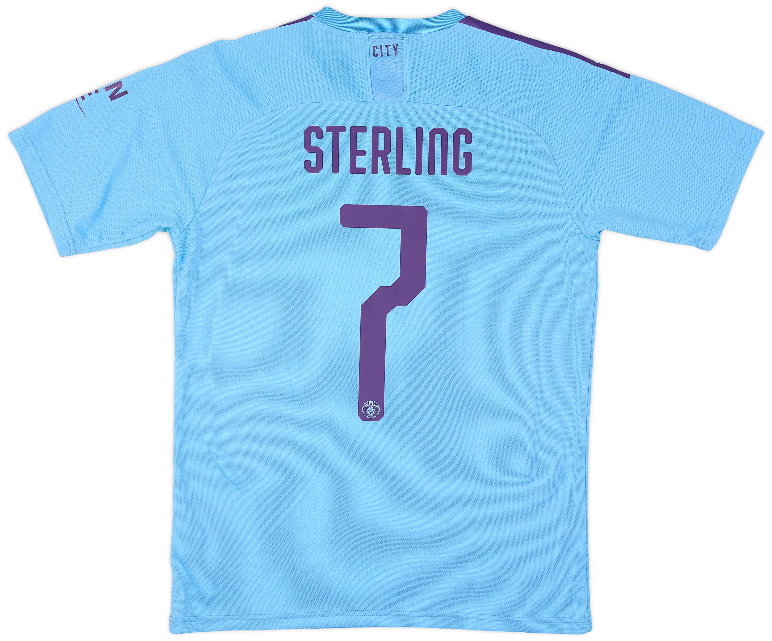 2019-20 Manchester City Home Shirt Sterling #7 - 6/10 - (M)