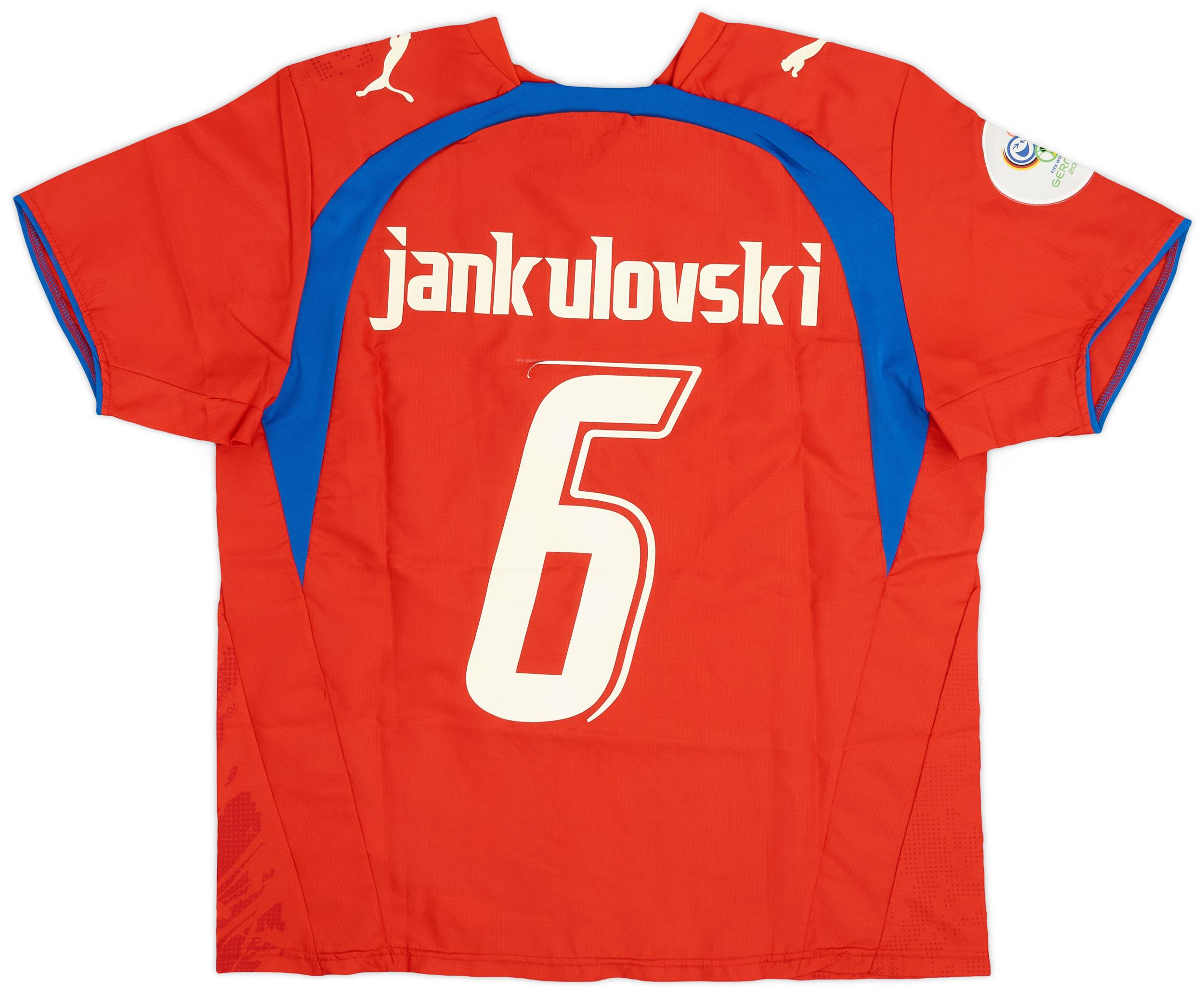 2006-08 Czech Republic Home Shirt Jankulovski #6 - 6/10 - (M)