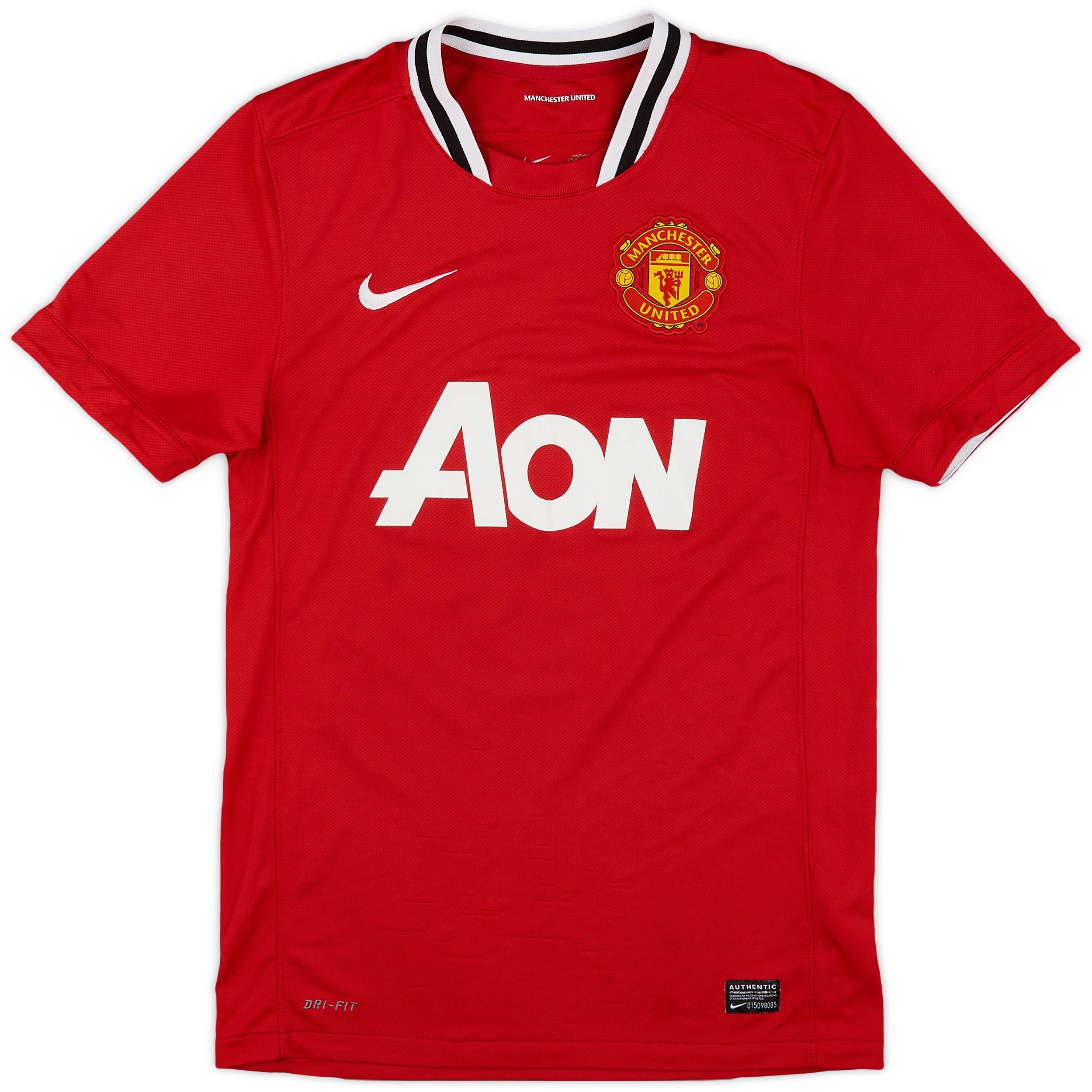 マンチェスター・ユナイテッド ROONEY 10番 シャツ 2011-12 Manchester United Home Shirt Rooney #10 - 6/10 - (S)