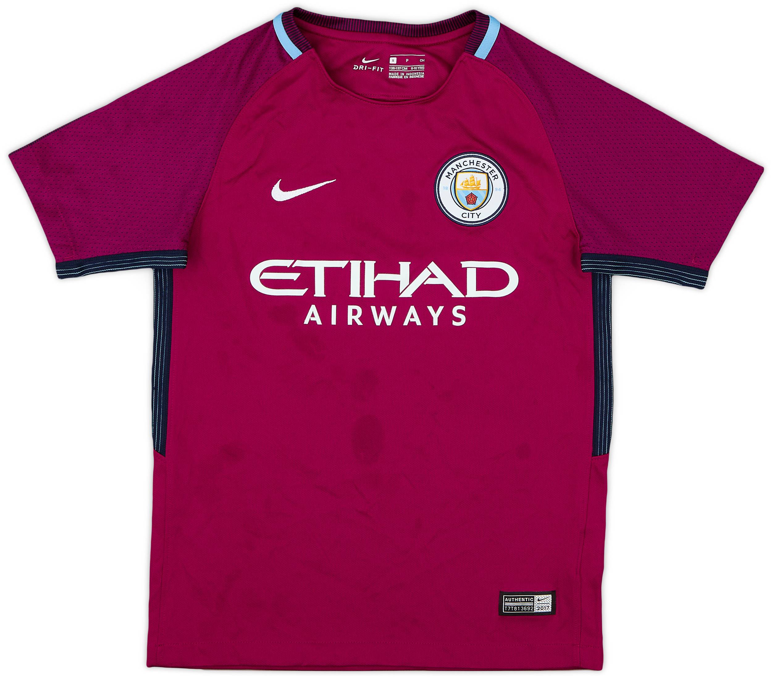2017-18 Manchester City Away Shirt - 6/10 - (S.Boys)