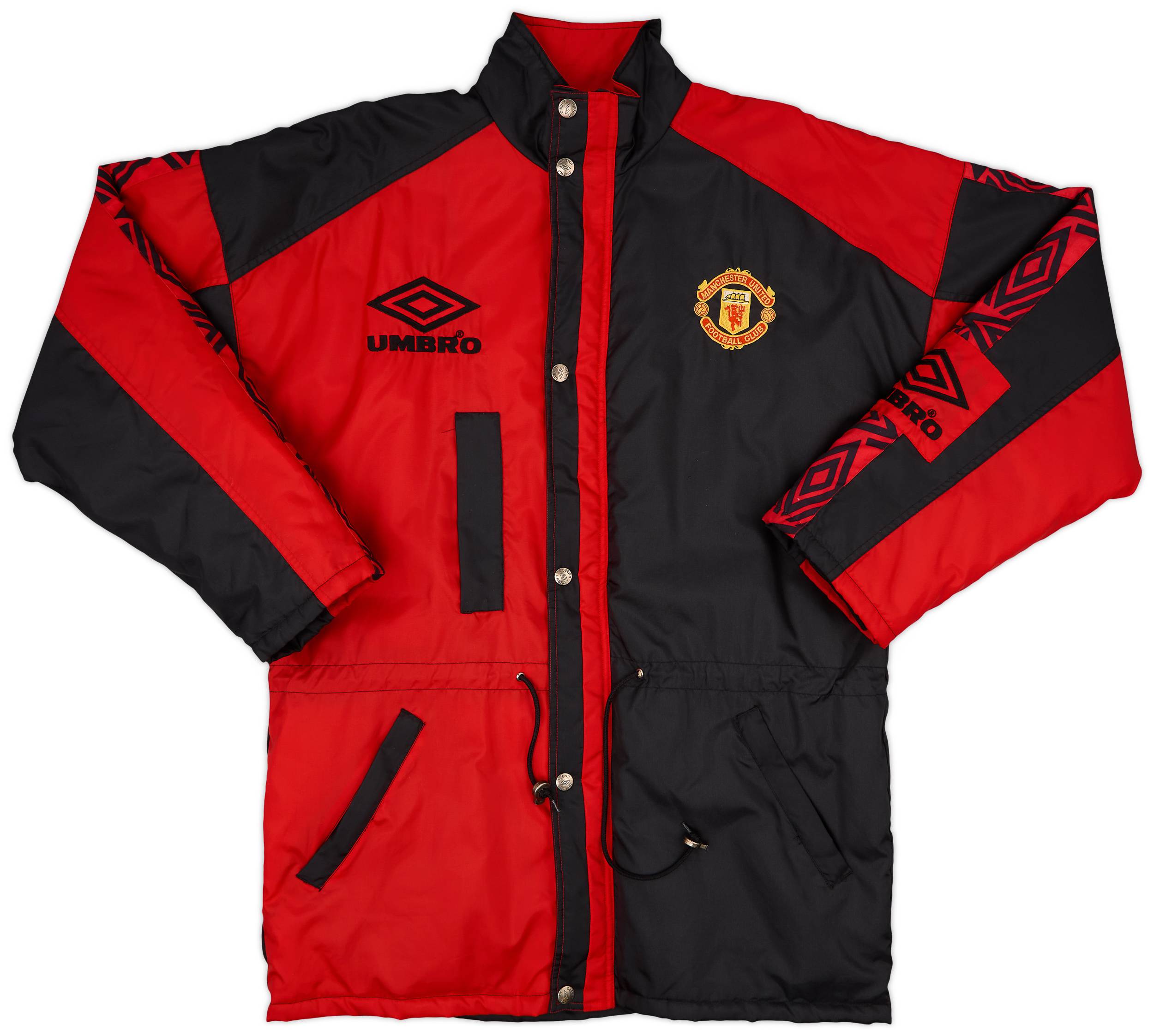 1995-97 Manchester United Umbro Bench Coat - 10/10 - (M)