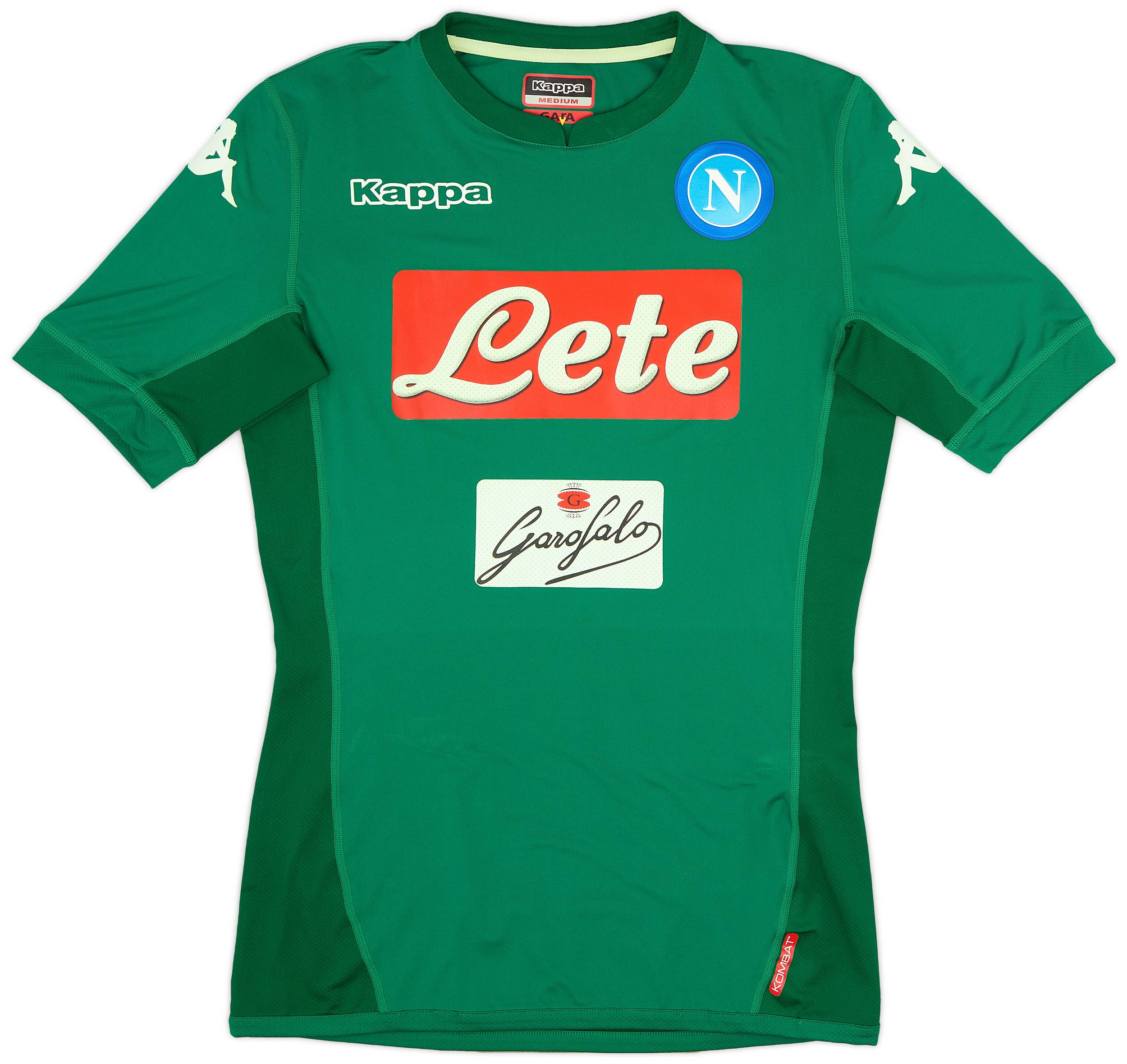2017-18 Napoli GK Home S/S Shirt - 7/10 - (M)