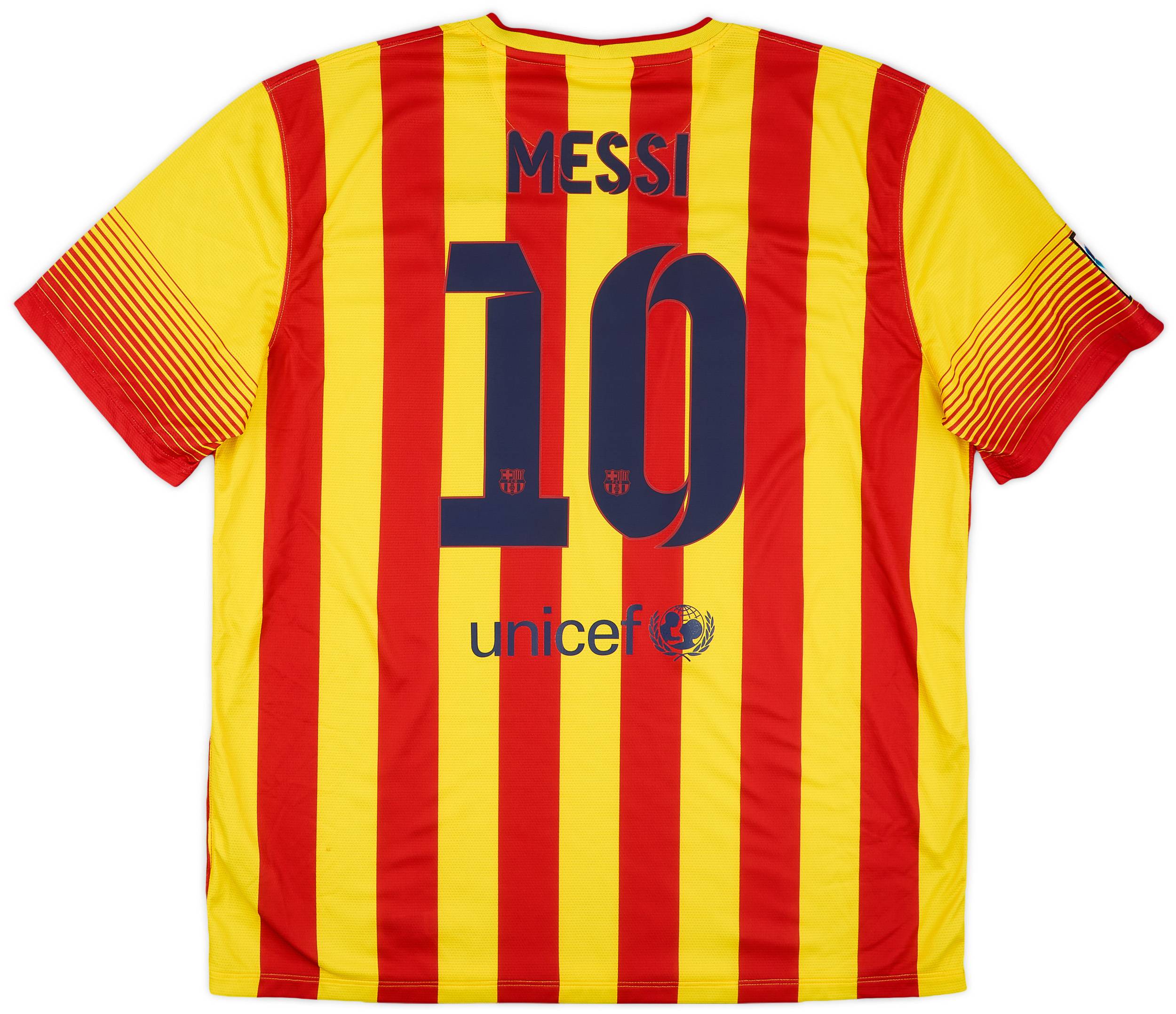 2013-15 Barcelona Away Shirt Messi #10 (XXL)