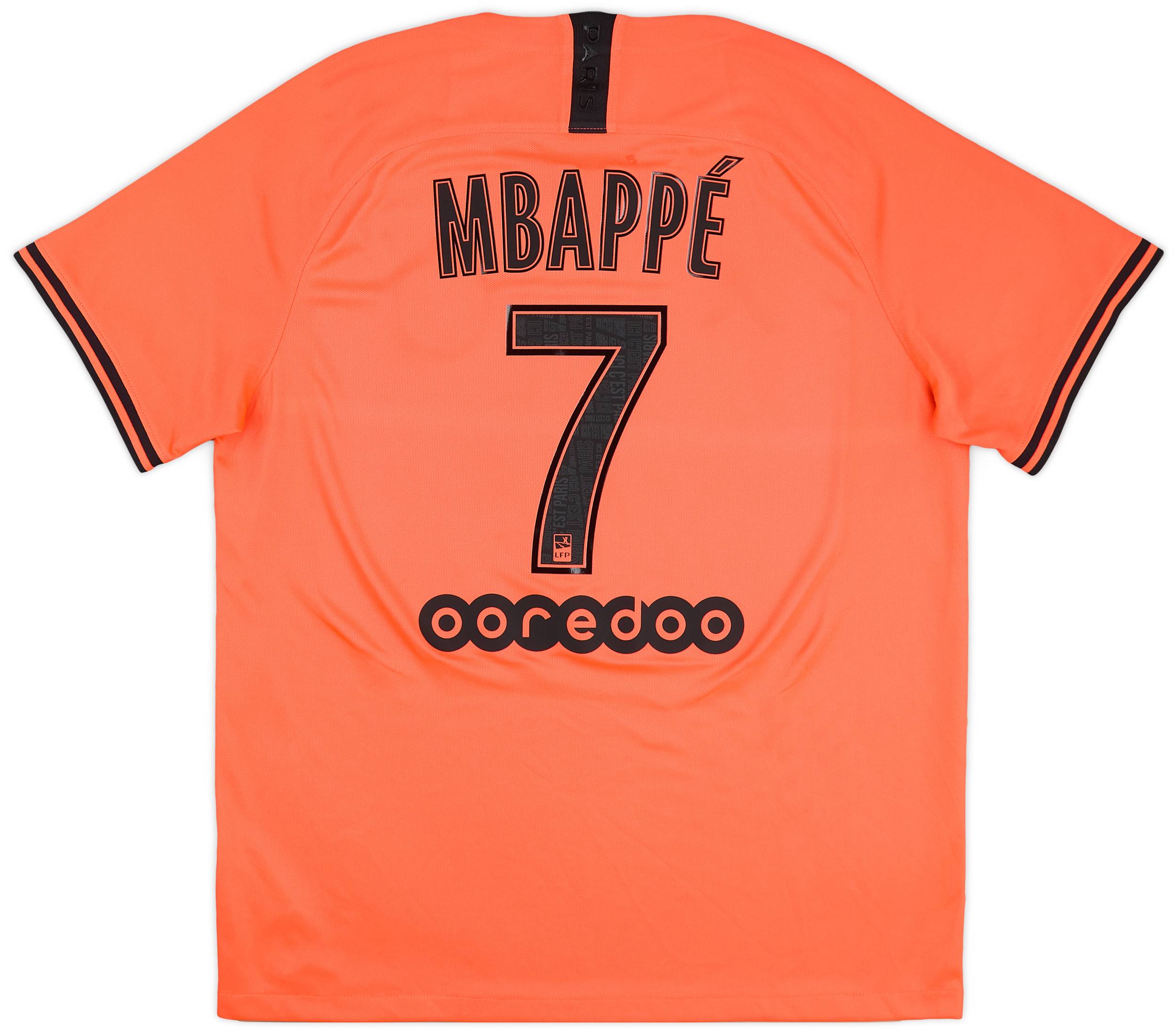 2019-20 Paris Saint-Germain Away Shirt Mbappe #7 - 7/10 - (XL)