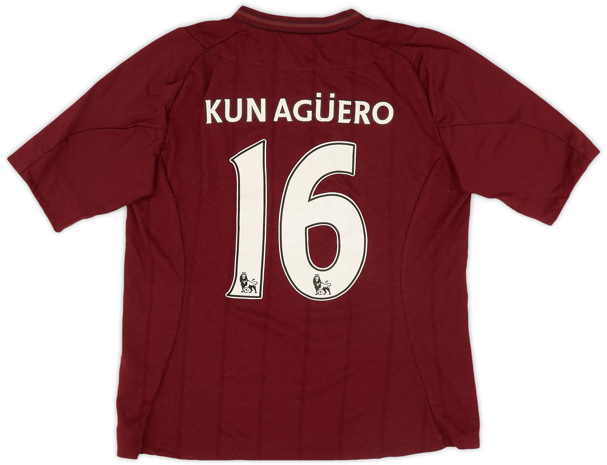 2012-13 Manchester City Away Shirt Kun Aguero #16 - 7/10 - (L.Boys)