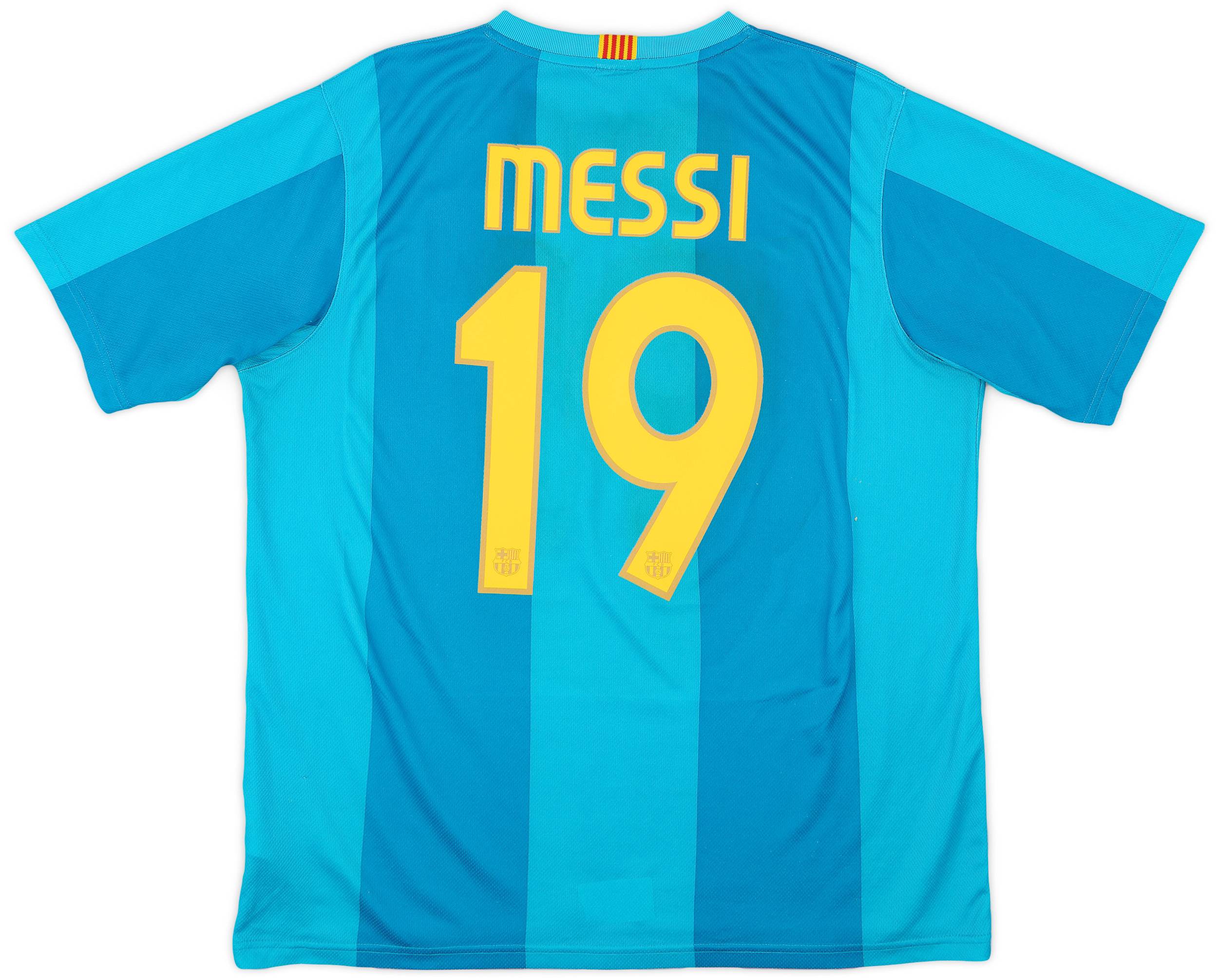 2007-08 Barcelona Basic Away Shirt Messi #19 - 6/10 - (L)