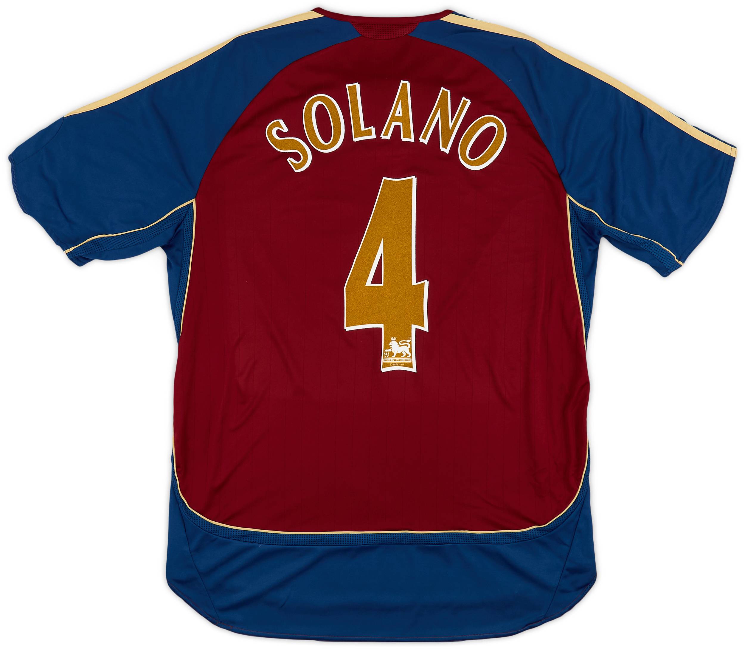 2006-07 Newcastle Away Shirt Solano #4 - 6/10 - (L)