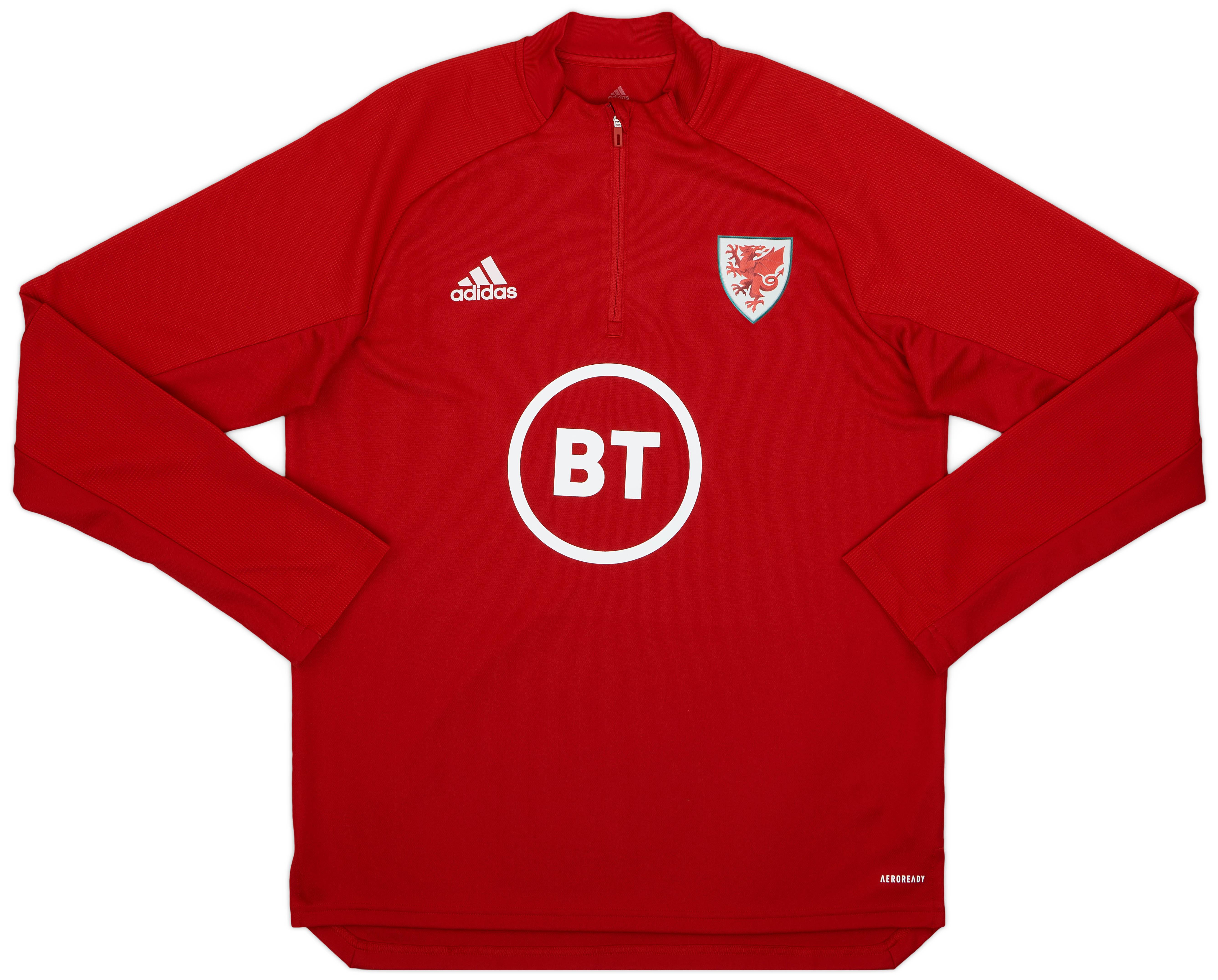 2020-21 Wales adidas 1/4 Zip Training Top - 7/10