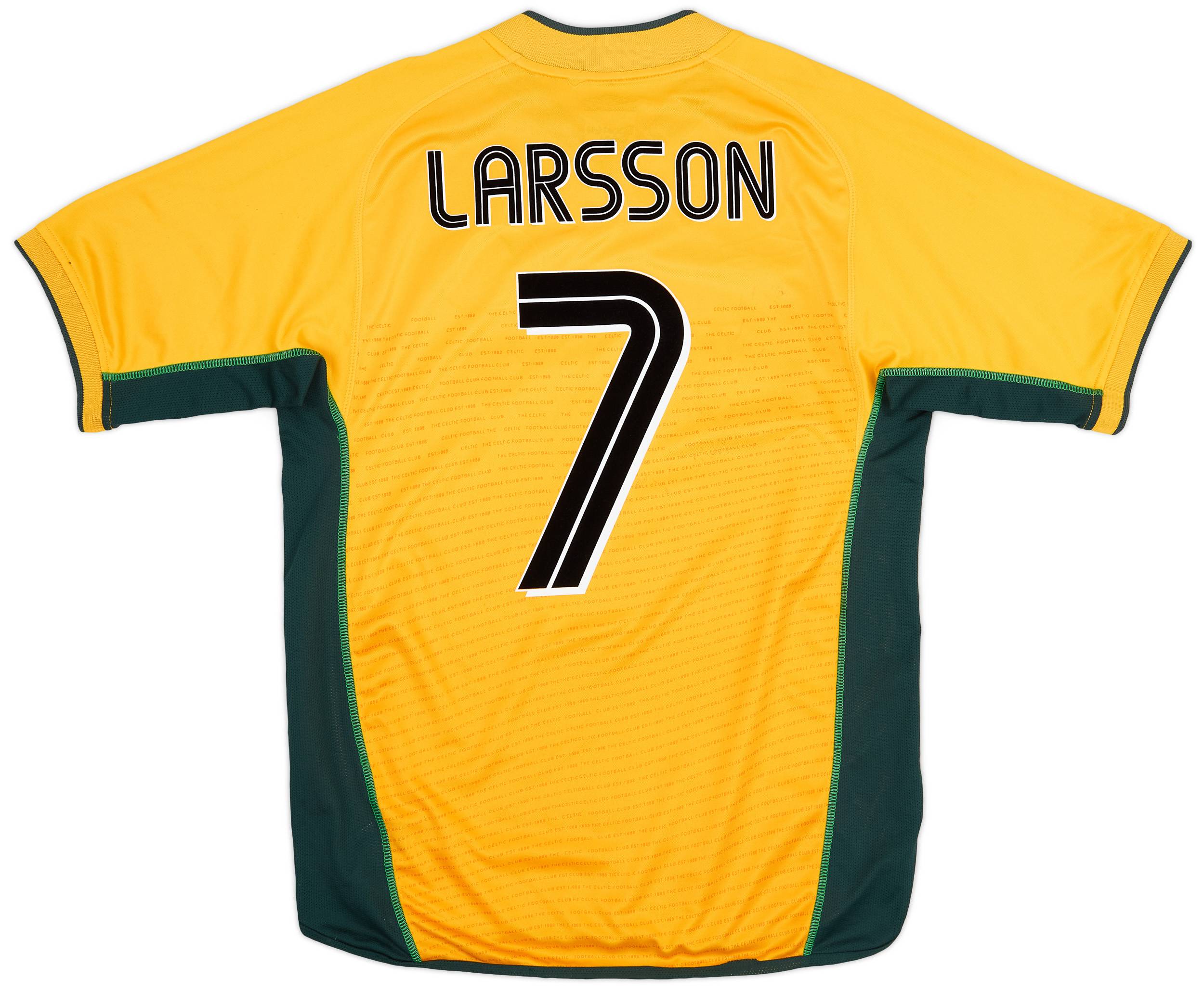 2002-03 Celtic Away Shirt Larsson #7 - 6/10 - (M)