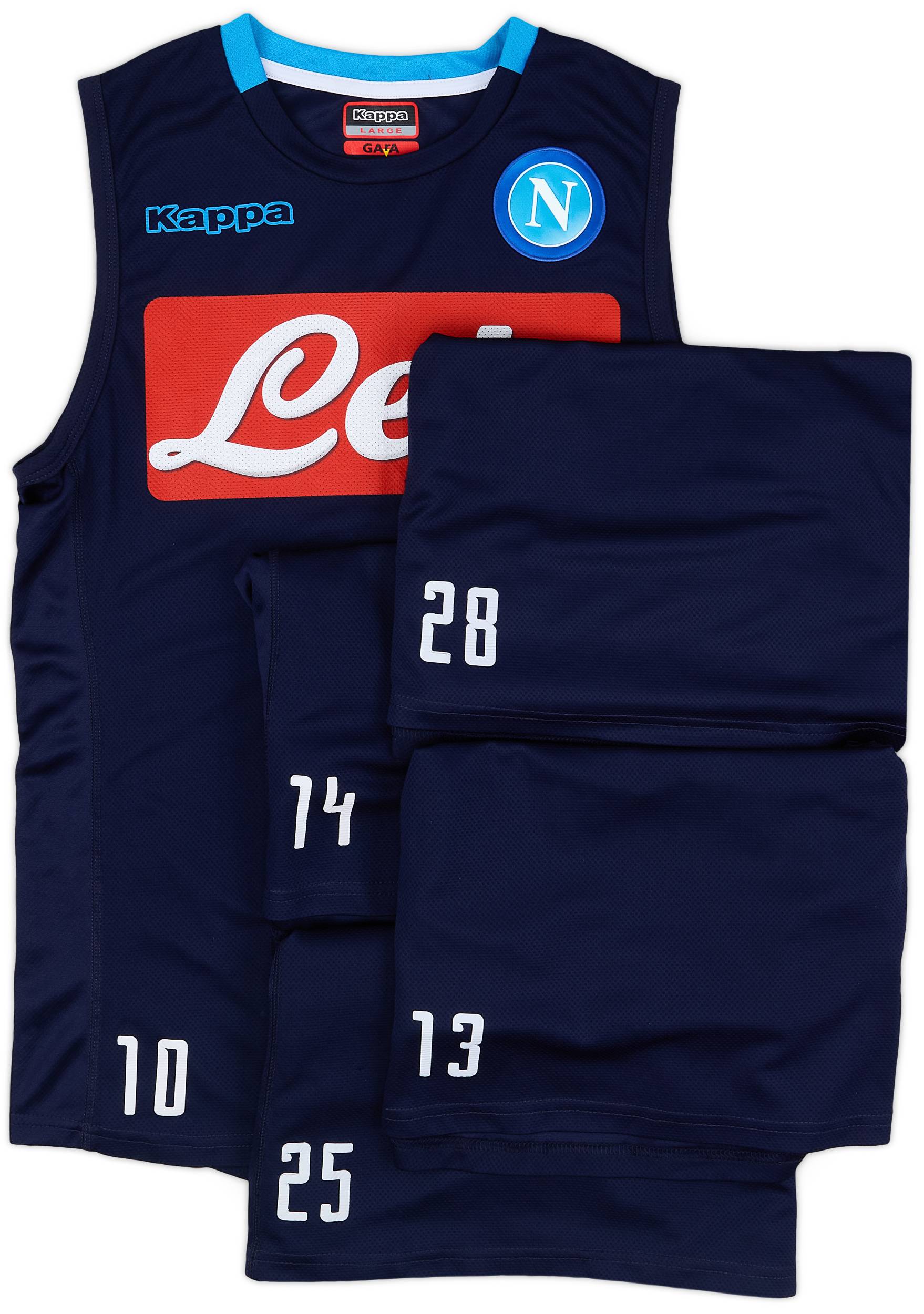 2017-18 Napoli Player Issue Training Vest # - 7/10