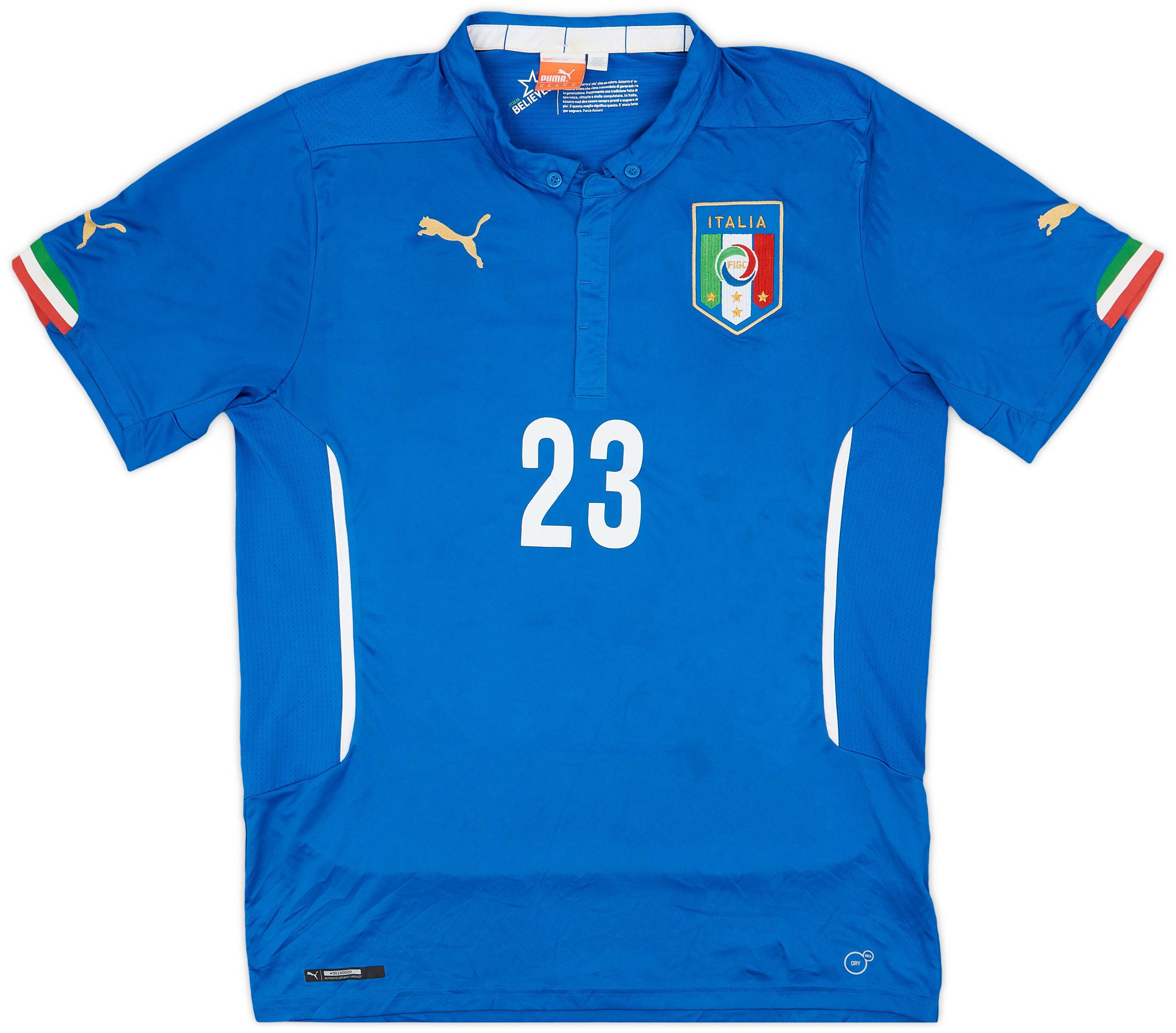 2014-15 Italy Home Shirt #23 - 5/10 - (XL)