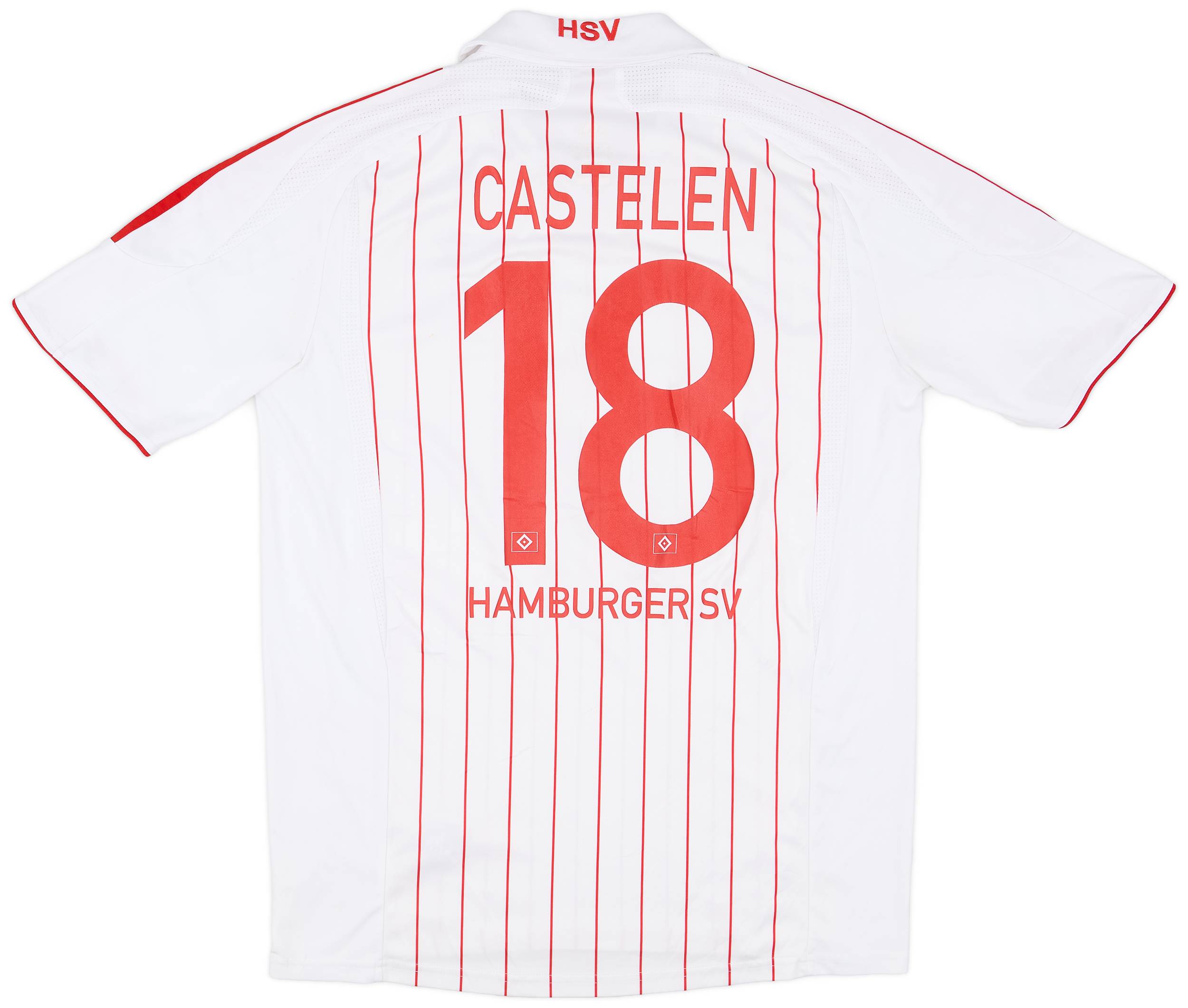 2007-08 Hamburg Home Shirt Castelen #18 - 7/10 - (M)