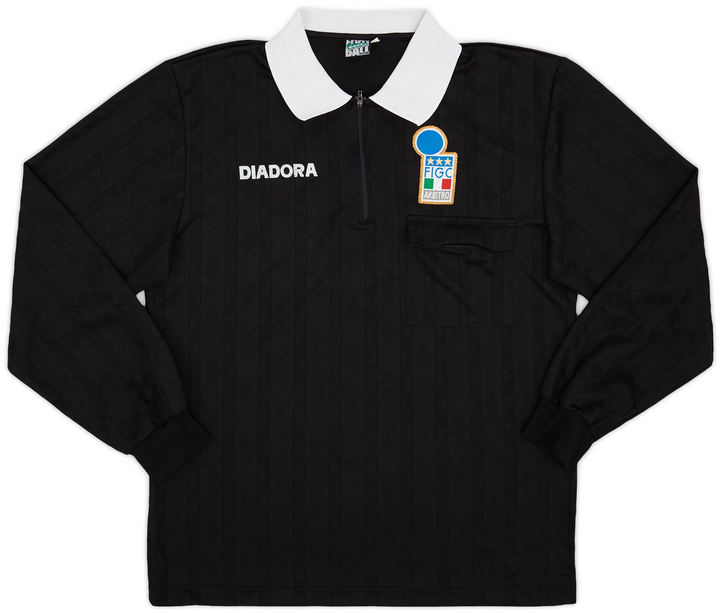 1990s Italy FIGC Diadora Referee L/S Shirt - 7/10 - (L)
