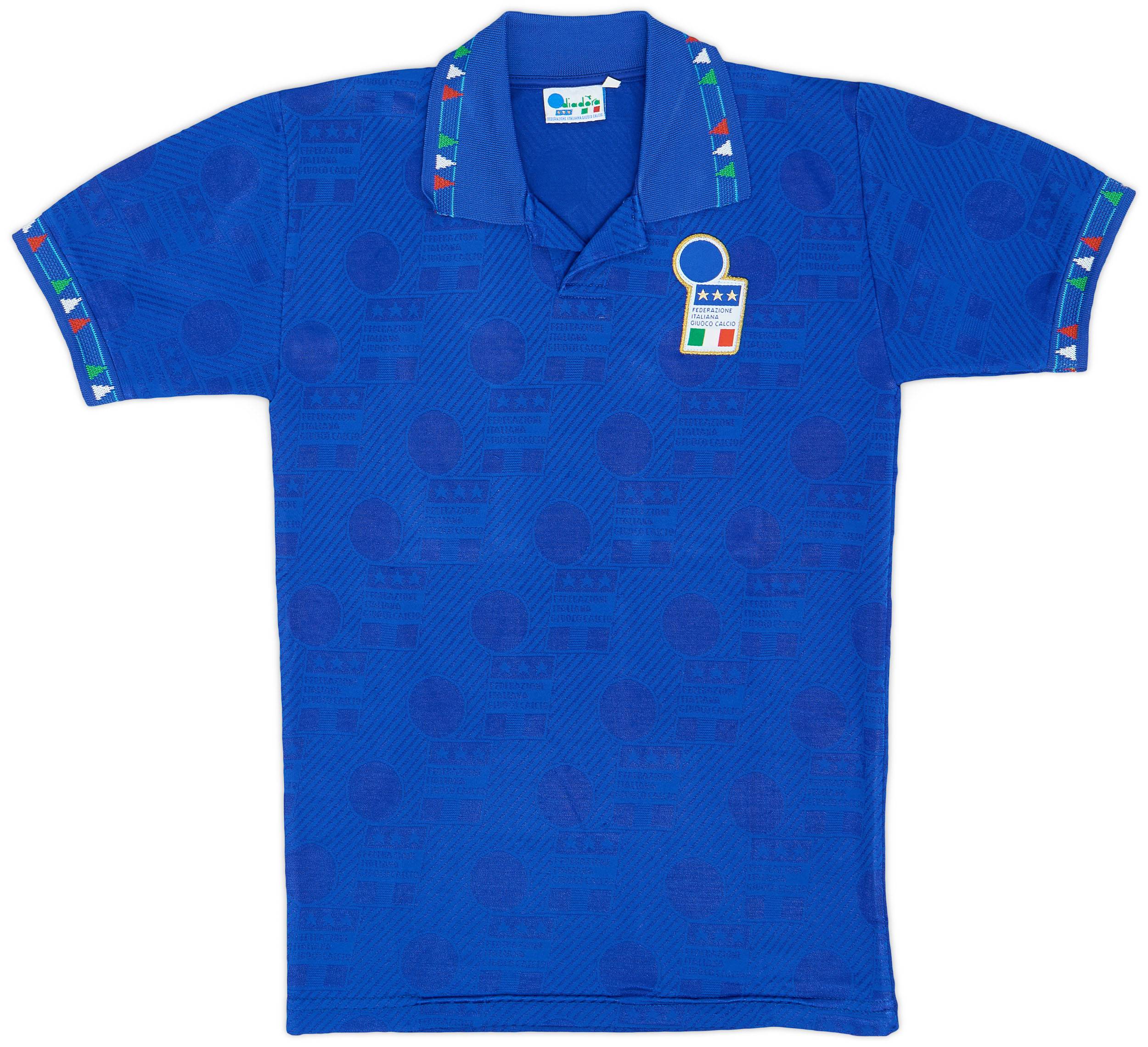 1994 Italy Home Shirt #10 (Baggio) - 8/10 - (L.Boys)