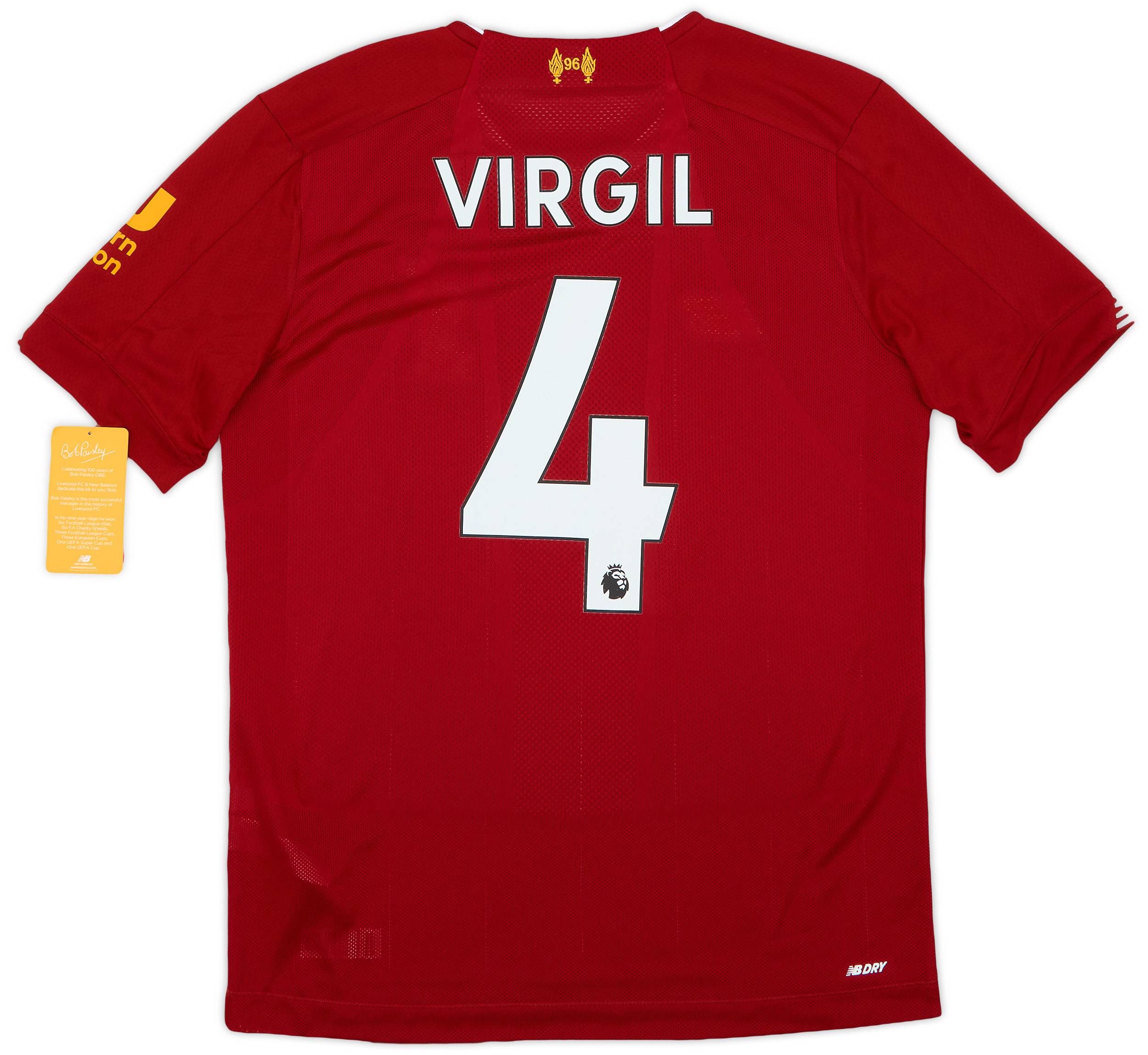 2019-20 Liverpool Home Shirt Virgil #4 (S)