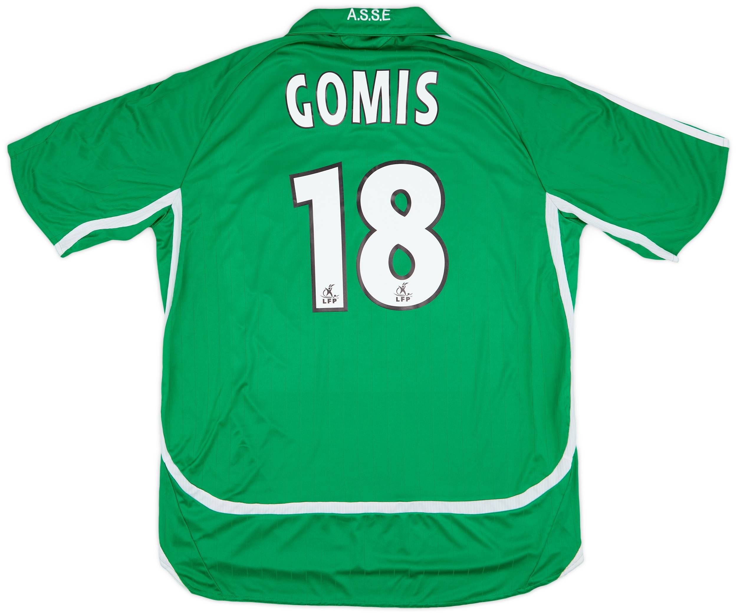 2006-07 Saint Etienne Home Shirt Gomis #18 - 10/10 - (XL)