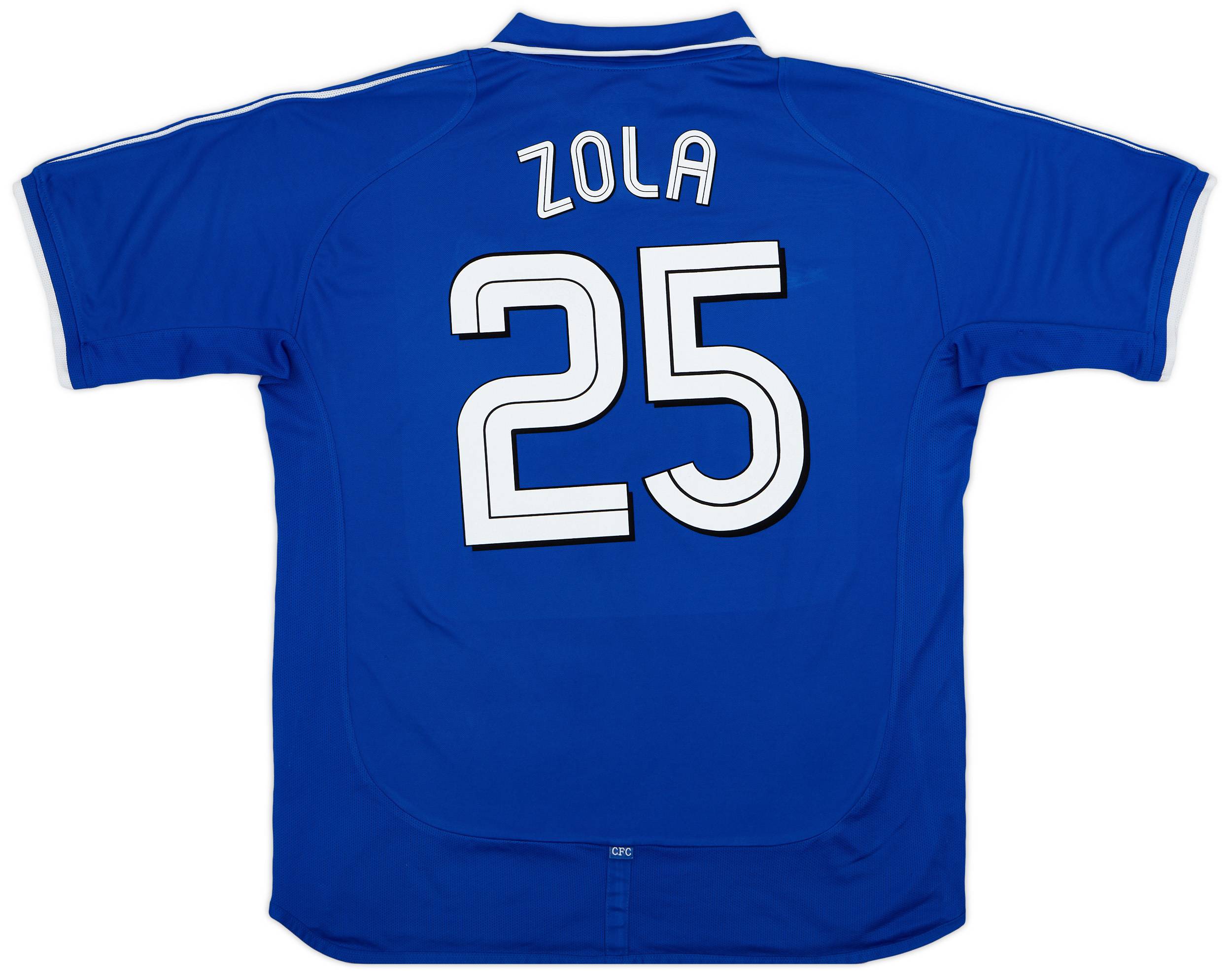 2001-03 Chelsea Home Shirt Zola #25 - 8/10 - (XL)