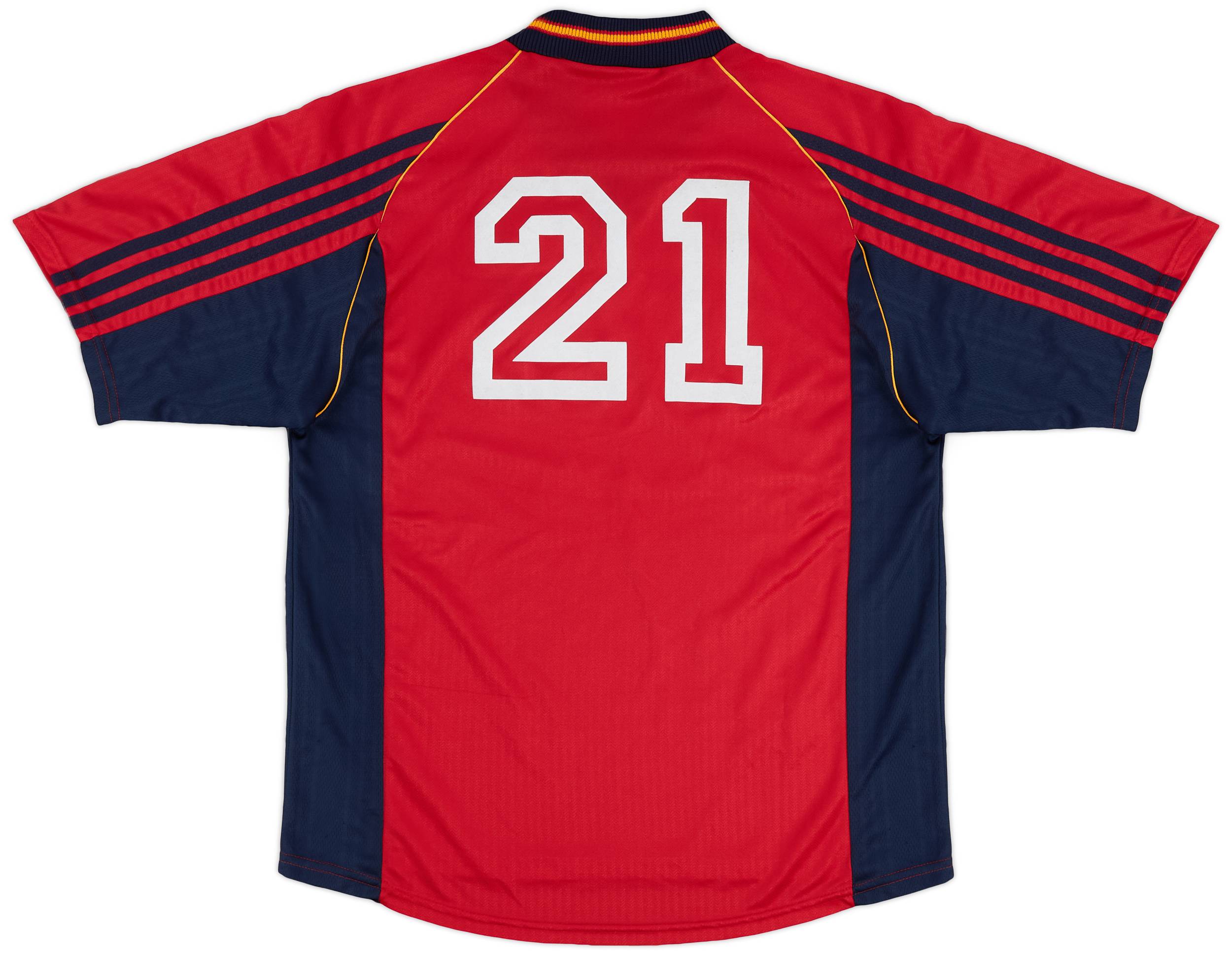 【激レア・正規品】アディダス スペイン代表 ユニフォーム 98-99 海外L Spain 1998/99 Home Football Shirt Adidas Vintage Soccer