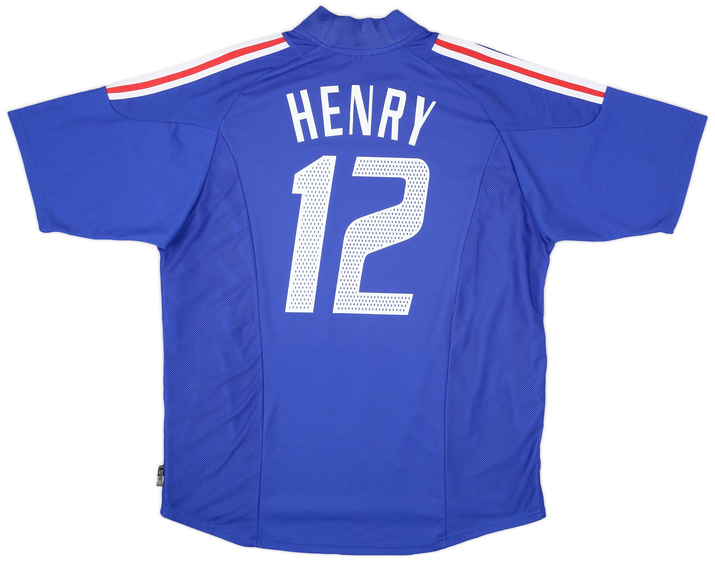 2002-04 France Home Shirt Henry #12 - 7/10 - (XL)