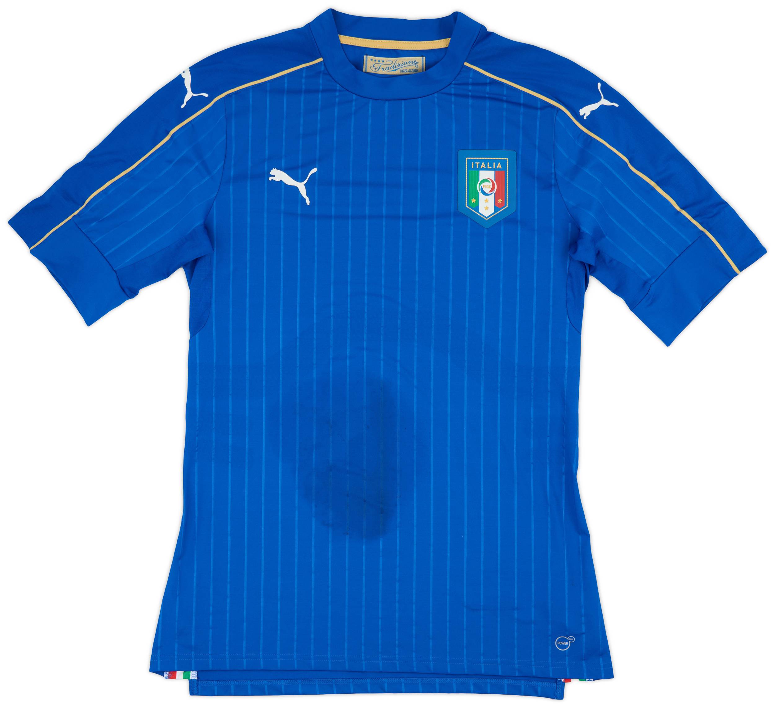2016-17 Italy Player Issue Home Shirt (ACTV Fit) - 4/10 - (XXL)