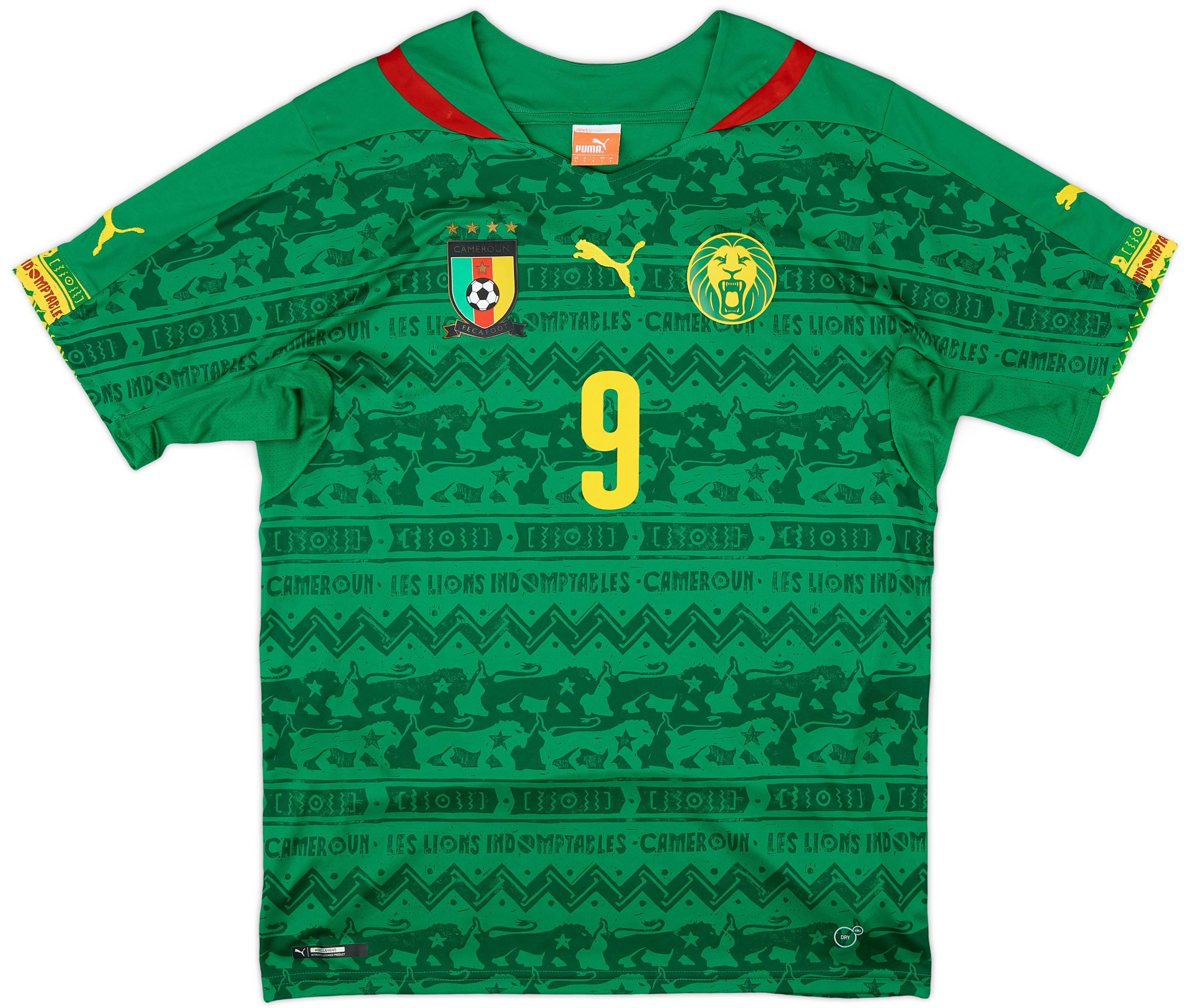 2014-15 Cameroon Home Shirt Eto'o #9 - 8/10 - (L)